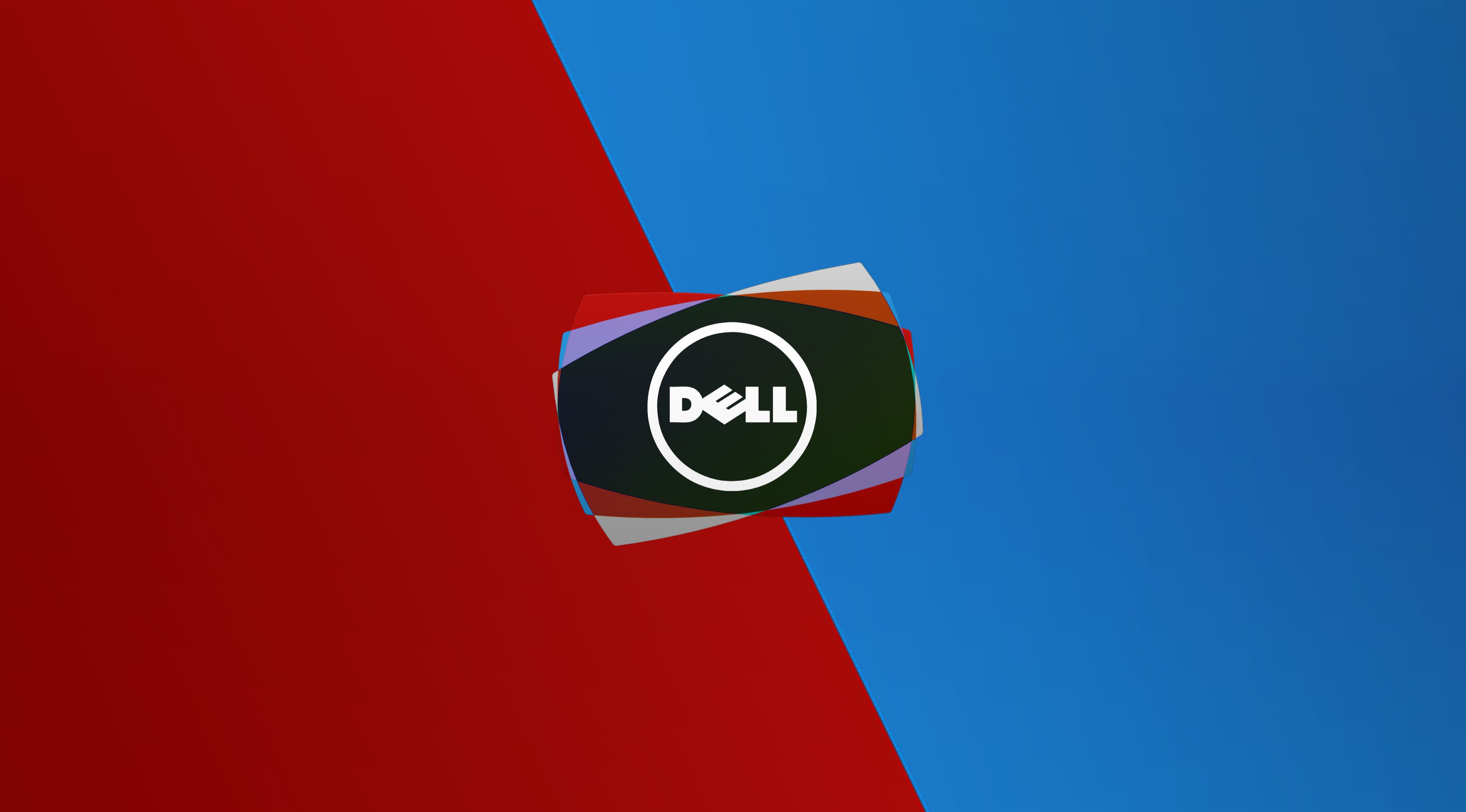 Logo Dell rosso e blu, 3840x2128 4K, Smart TV 4K