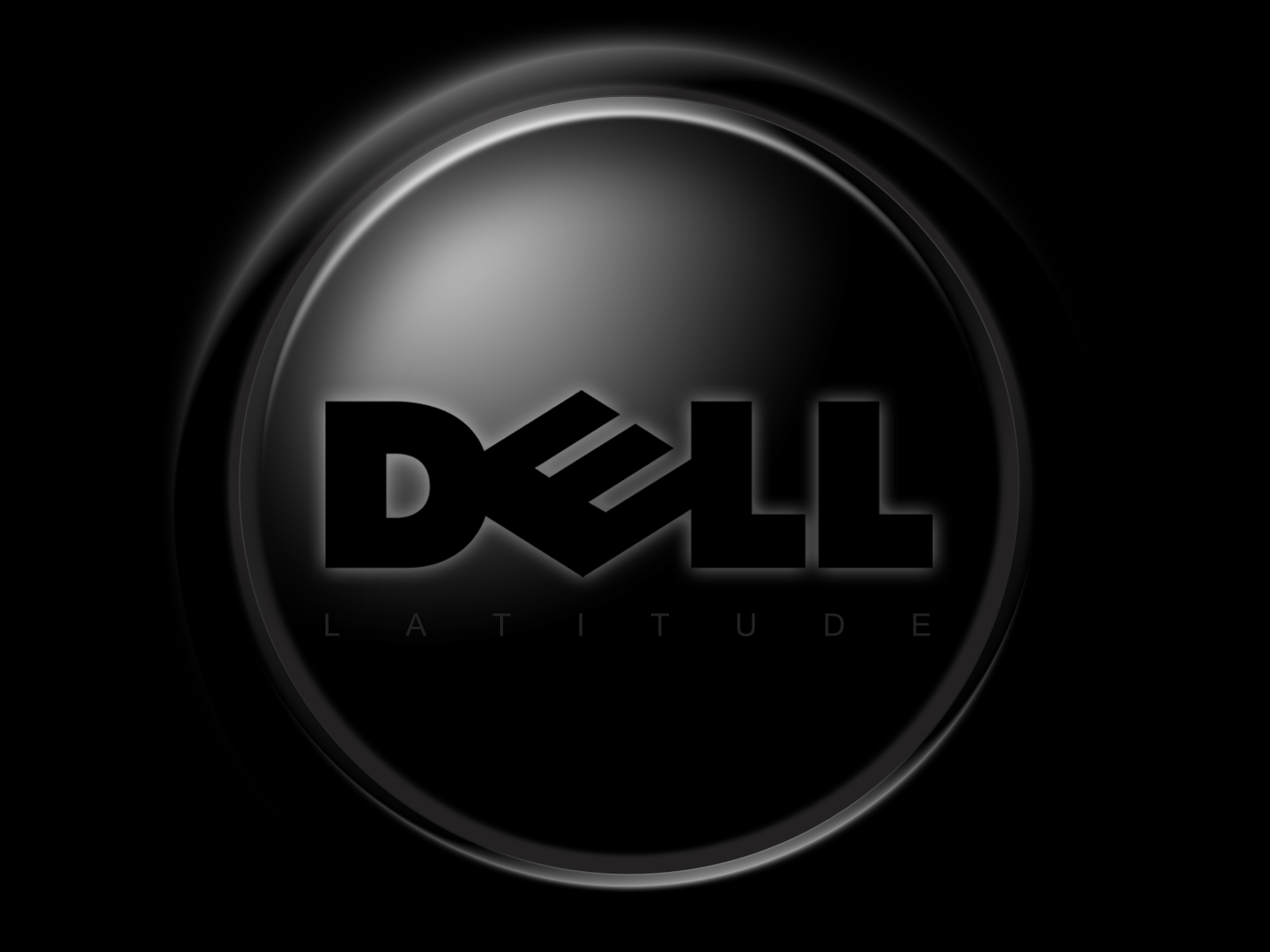 Logo Dell nero sfera, 1600x1200 HD Ready, Desktop