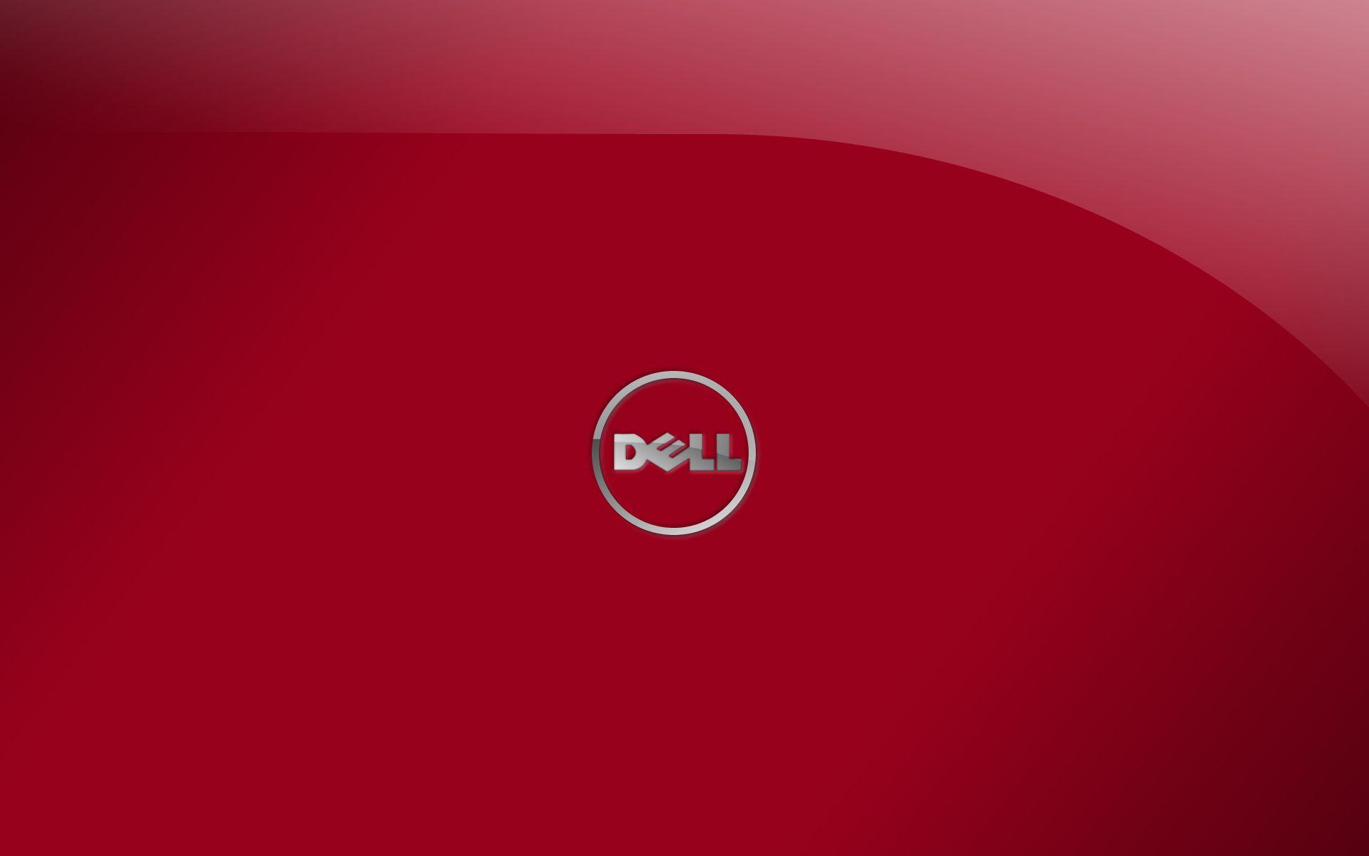 Logo Dell su rosso, 1920x1200 Full HD+, PC