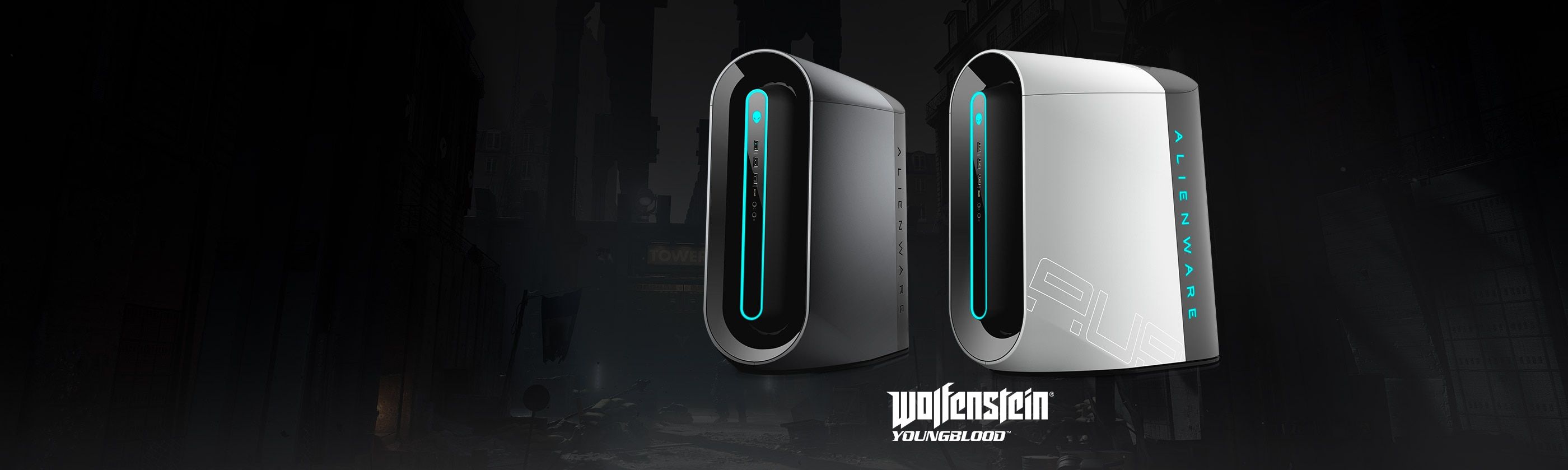 PC gaming Alienware Wolfenstein, Dell, 2800x839 21:9, Ultrawide