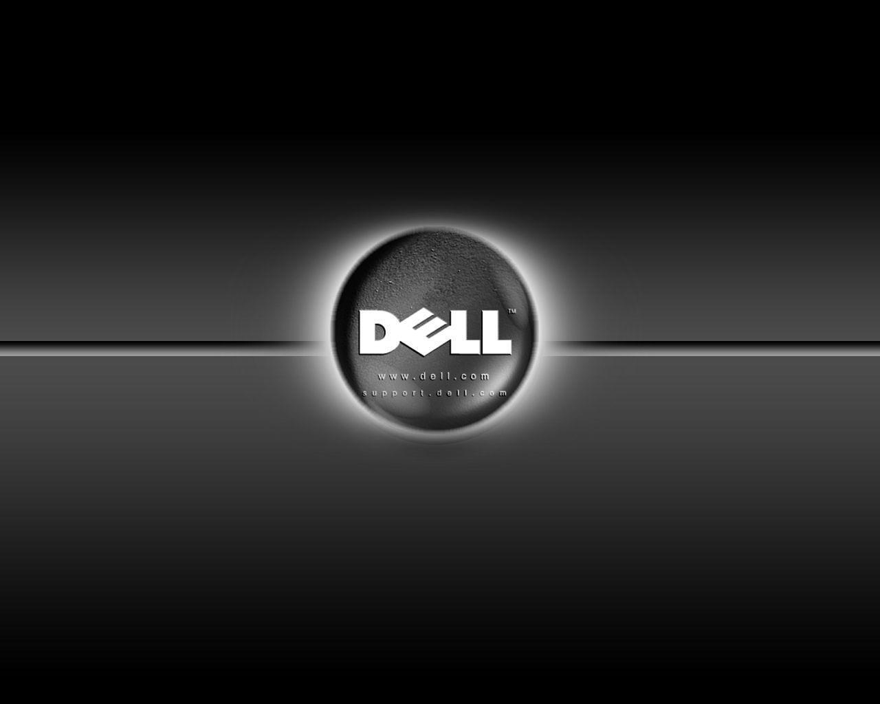 Logo Dell sfera nera, 1280x1024 720p, PC