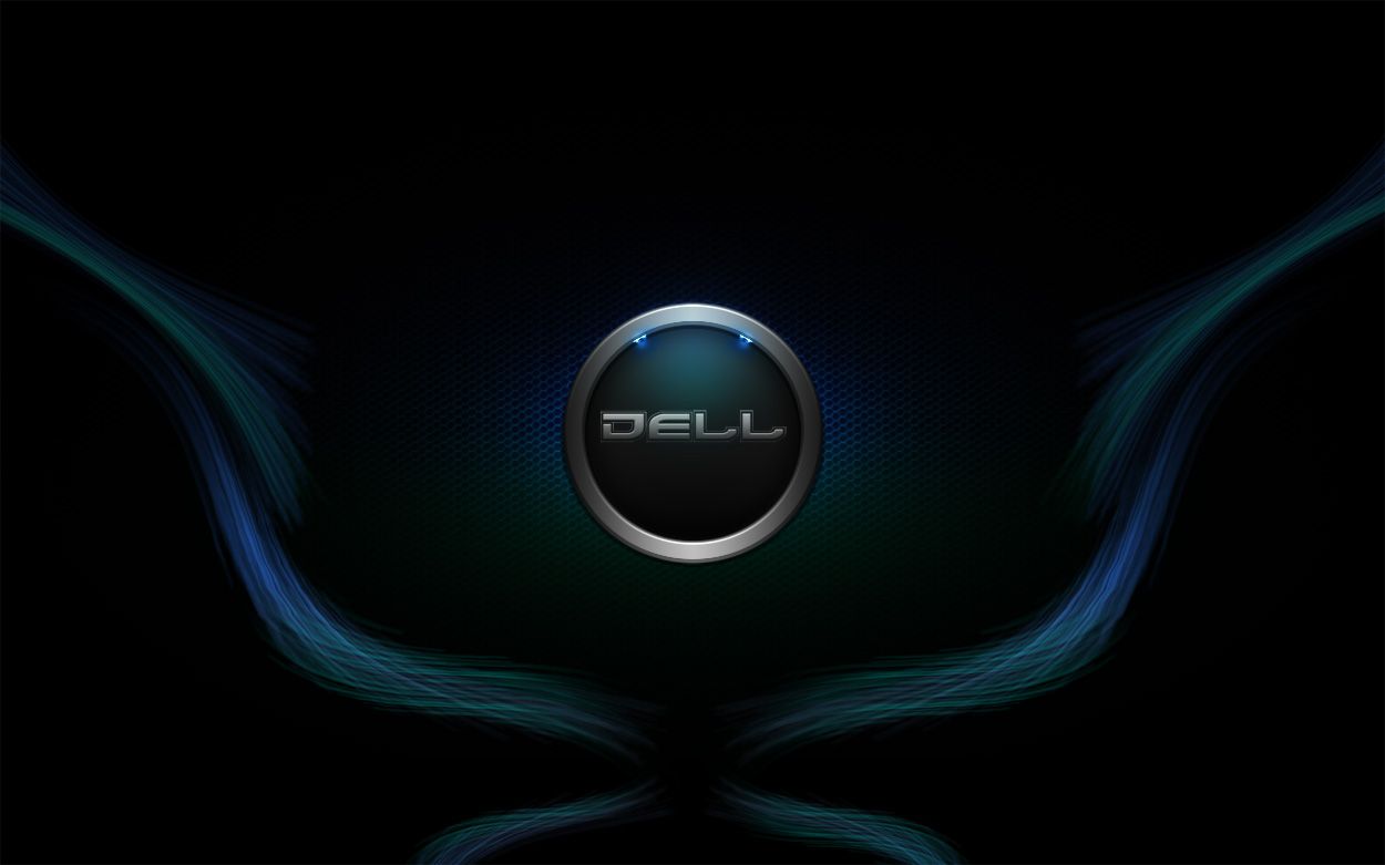 Logo Dell blu astratto, 1250x781 HD, Desktop