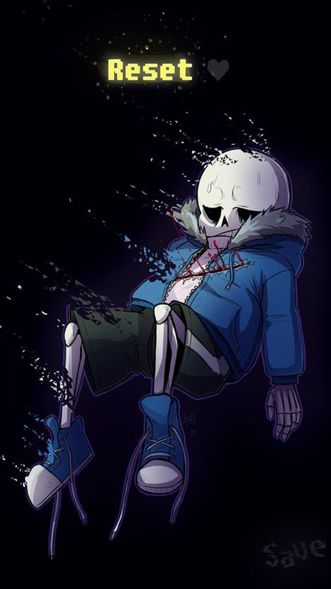 Sans Undertale scheletro blu, 1080x1920 Full HD Verticale, iPhone Pro