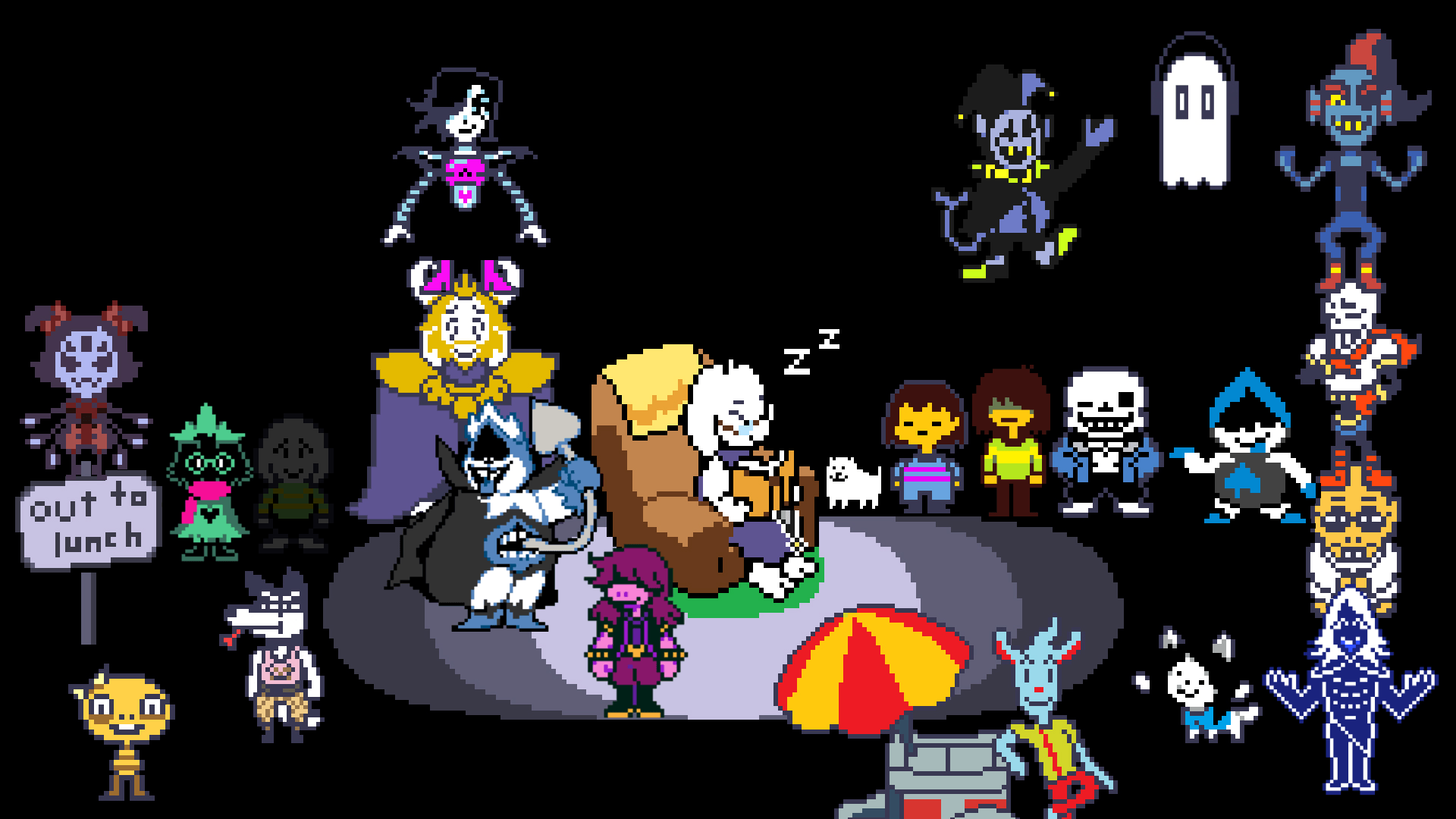 Personaggi Deltarune su carte, 3000x2250 2K, PC