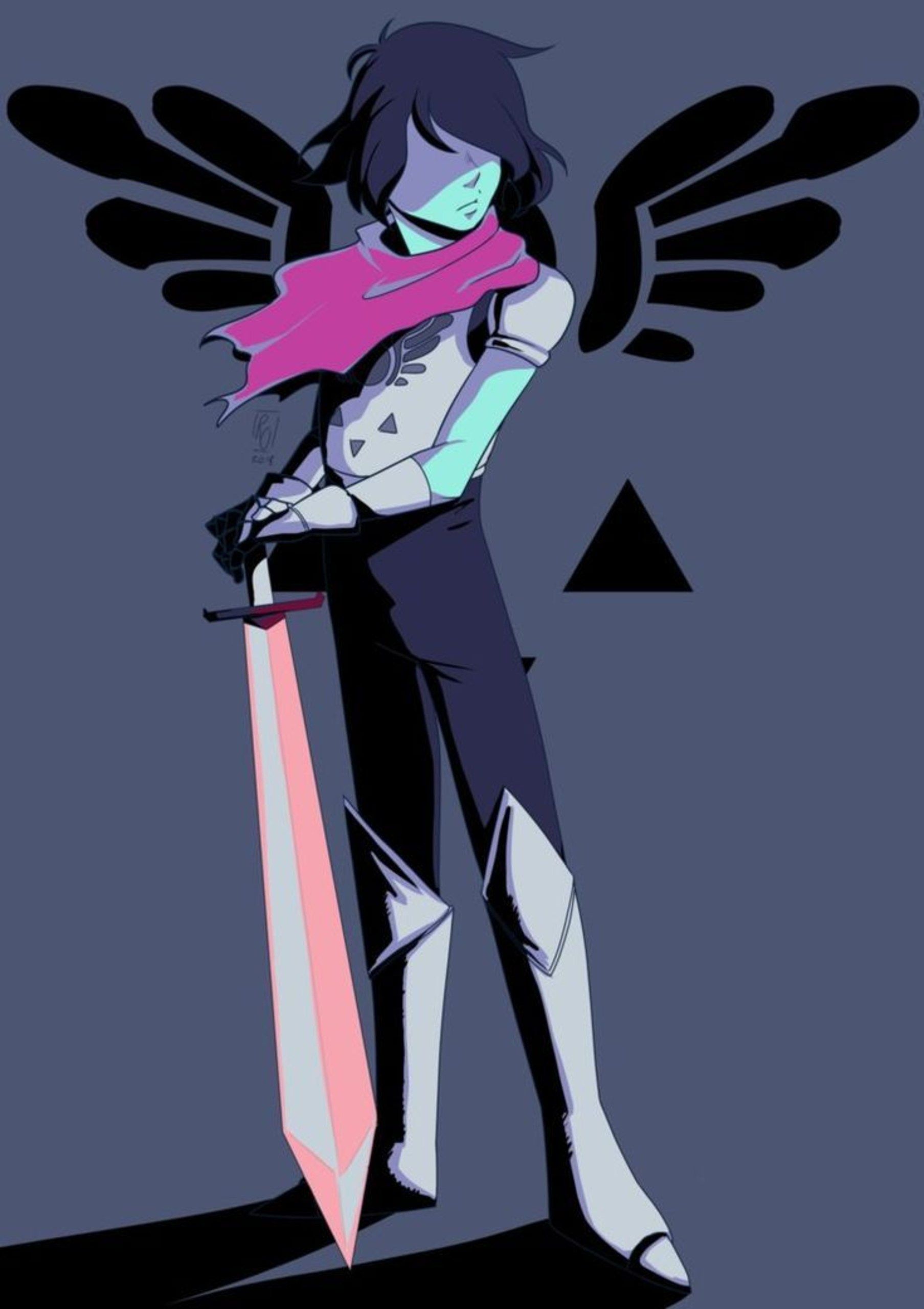 Kris con spada e ali, Deltarune, 1807x2560 Full HD Verticale, iPhone