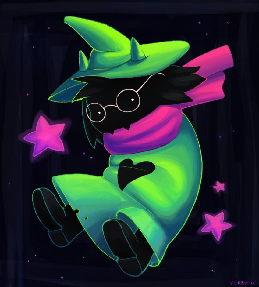 Ralsei Deltarune verde rosa, 850x940 Verticale, iPhone Pro Max