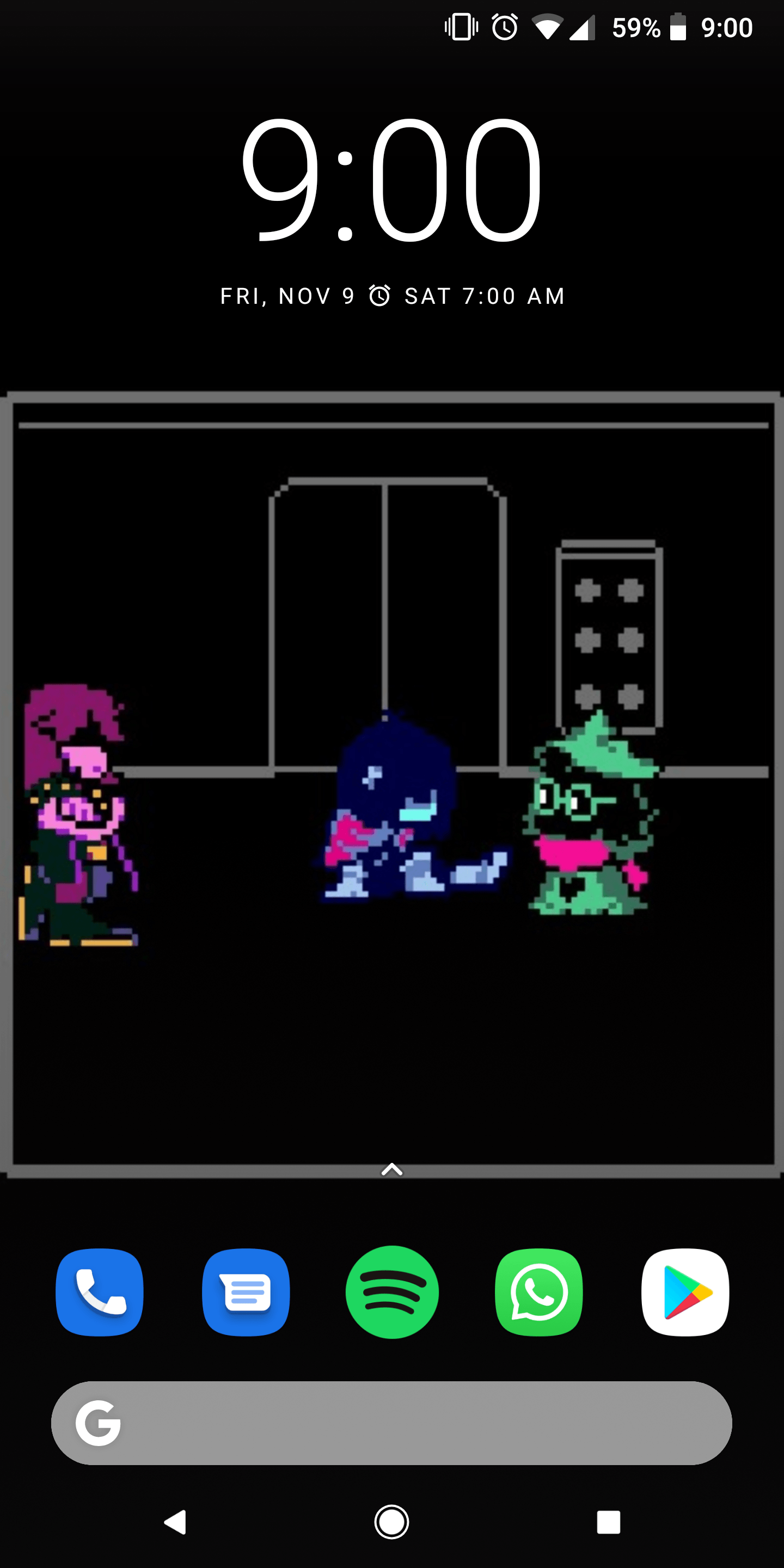 Personaggi Deltarune, battaglia spaziale, 720x1280 Full HD Verticale, iPhone