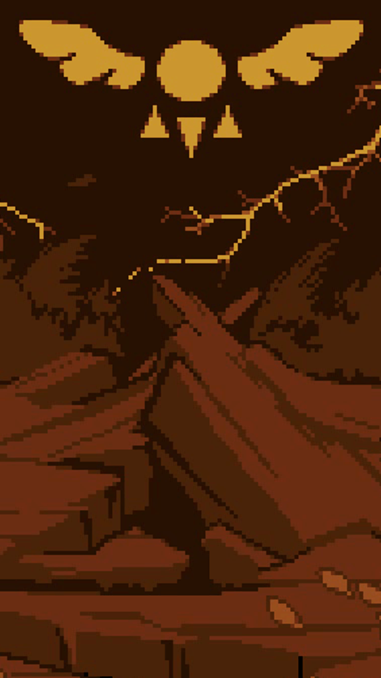 Simbolo alato Deltarune, montagne, 750x1334 Verticale, iPhone Pro