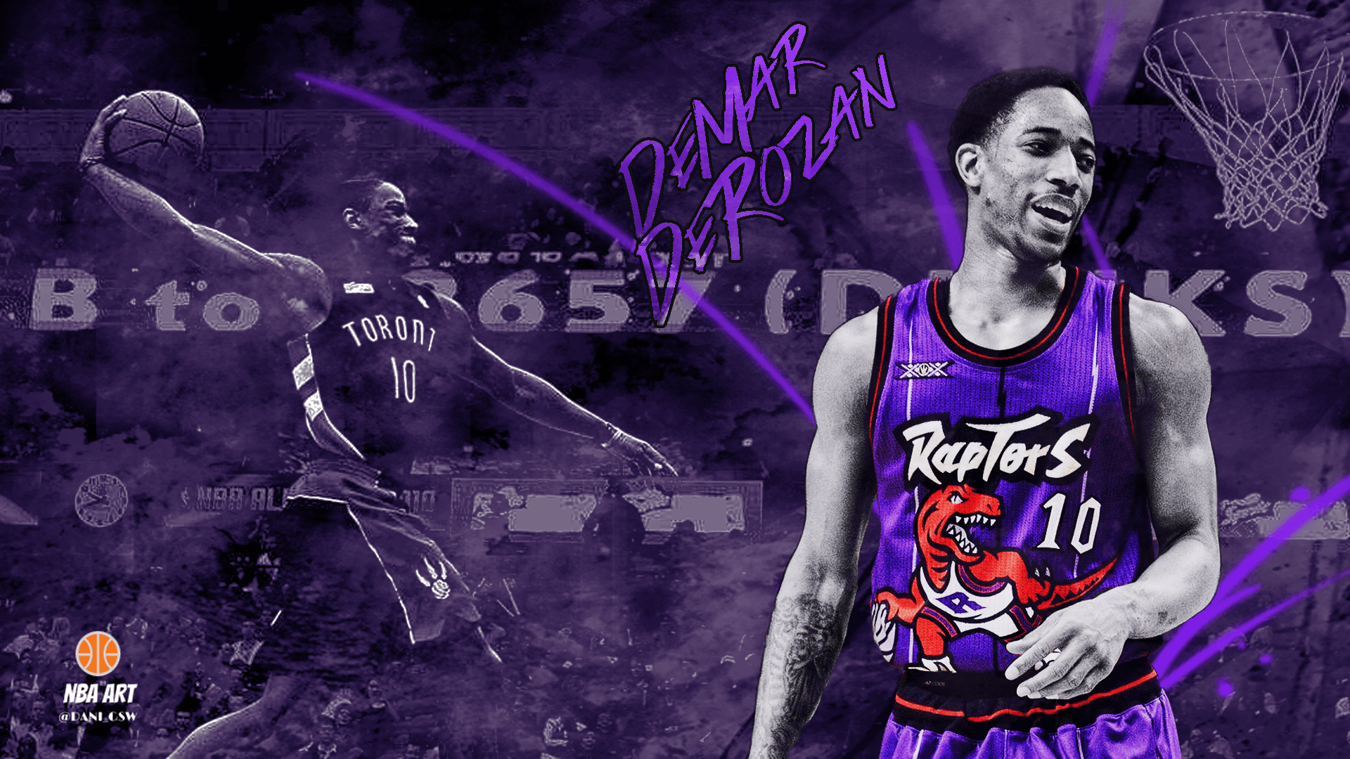 DeMar DeRozan Raptors basket, 1920x1080 Full HD, Laptop
