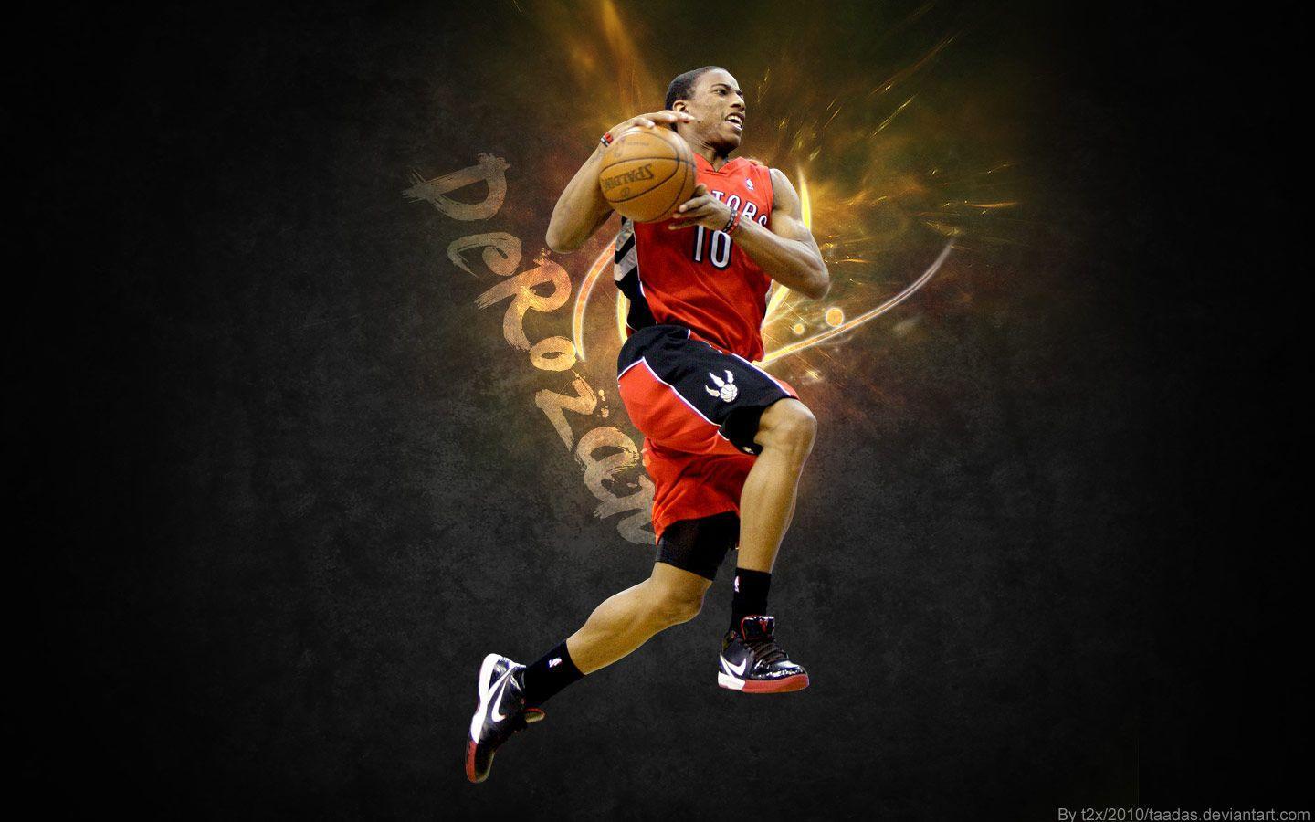 DeMar DeRozan Raptors basket, 1440x900 HD, Desktop
