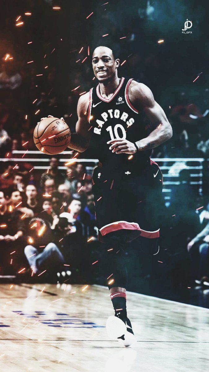 DeMar DeRozan Raptors basket, 675x1200 Verticale, Telefono