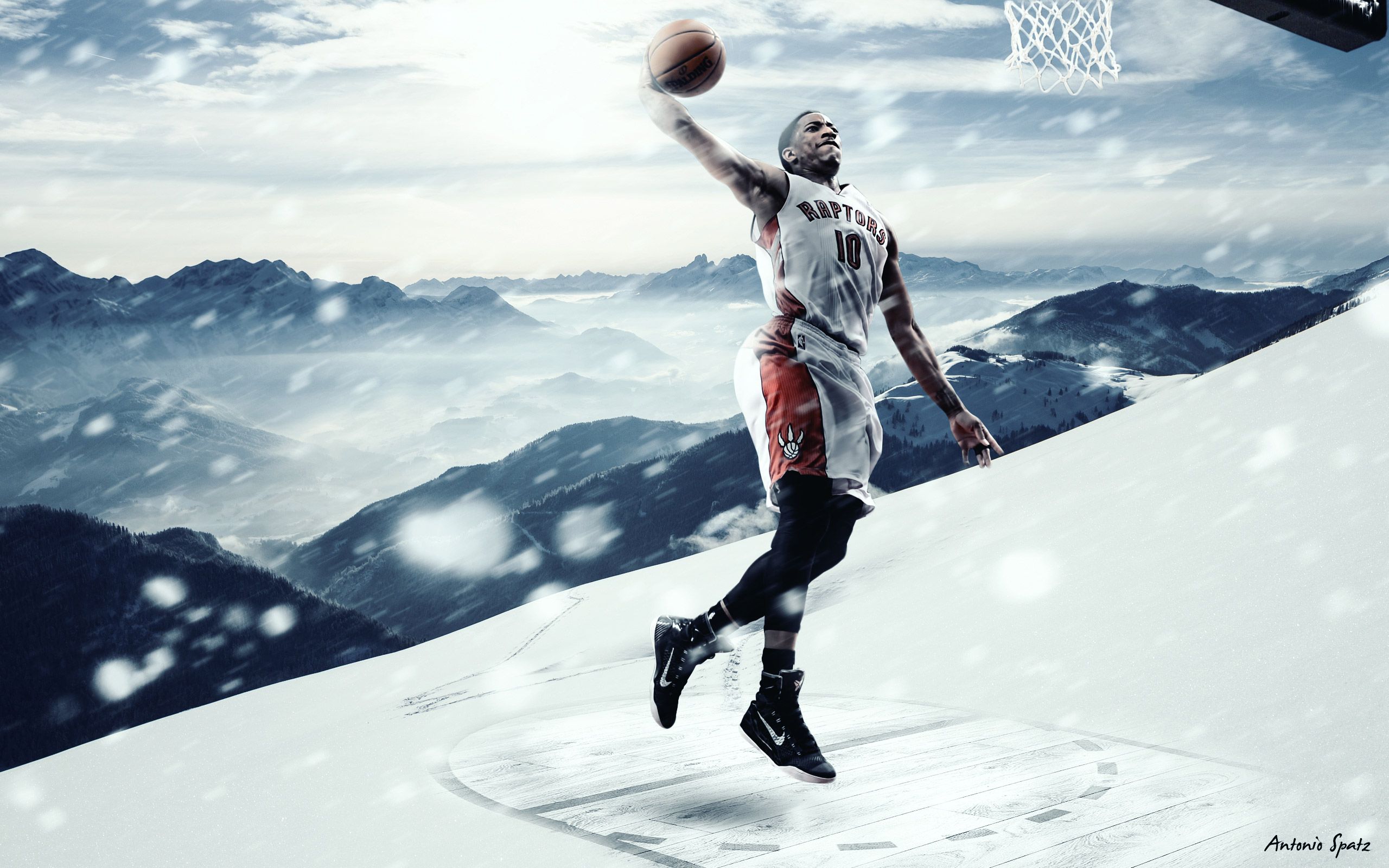 DeMar DeRozan schiacciata neve, 2560x1600 WQXGA, PC
