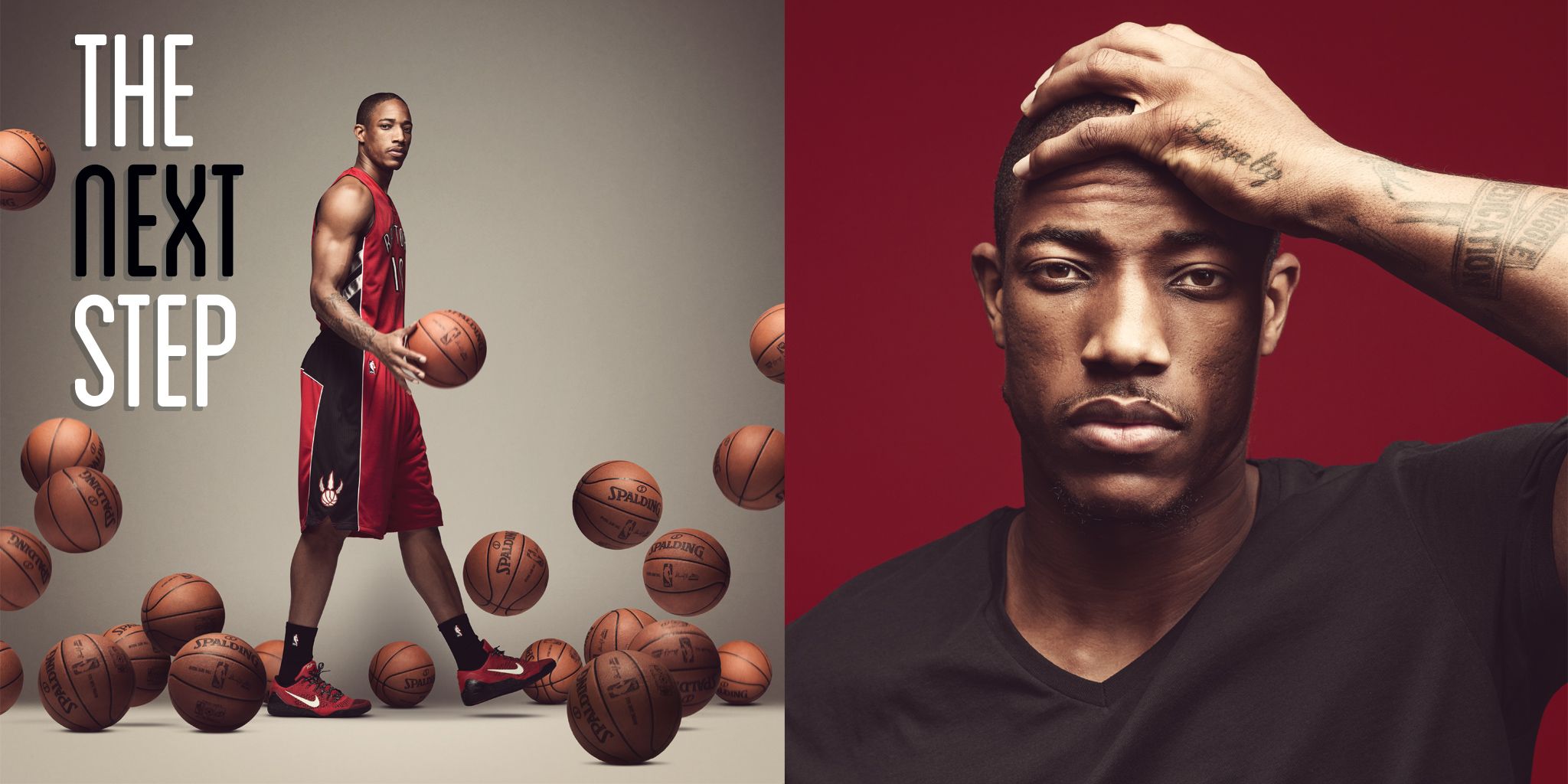 DeMar DeRozan collage basket, 2048x1024 Hi-Res, Desktop