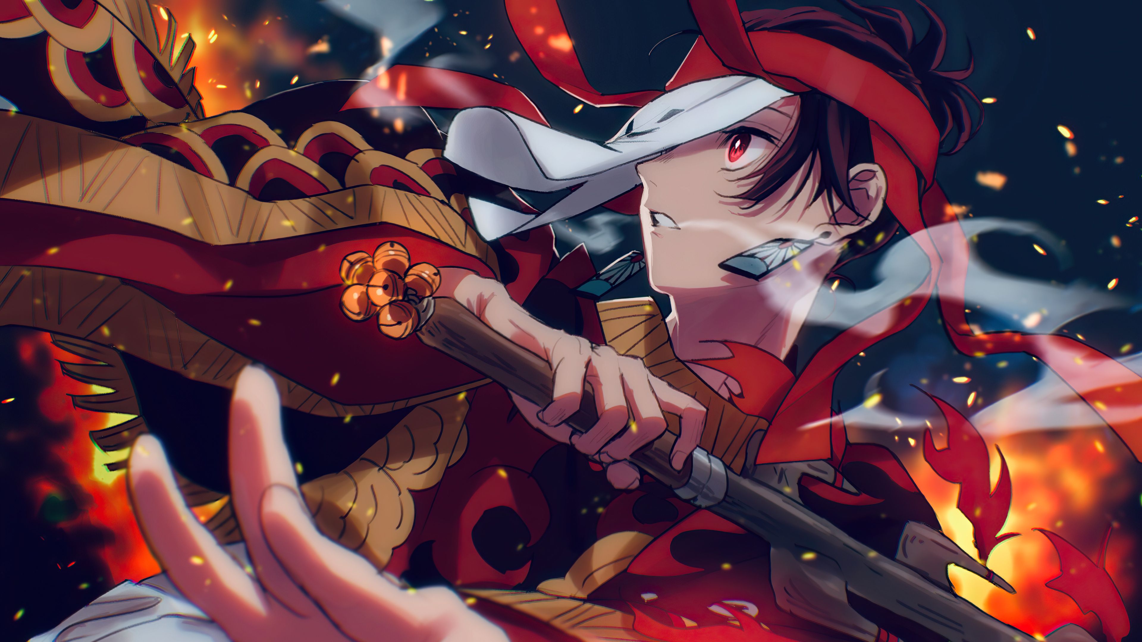 Tanjiro Kamado Demon Slayer, 3840x2160 4K Ultra HD, Monitor 4K