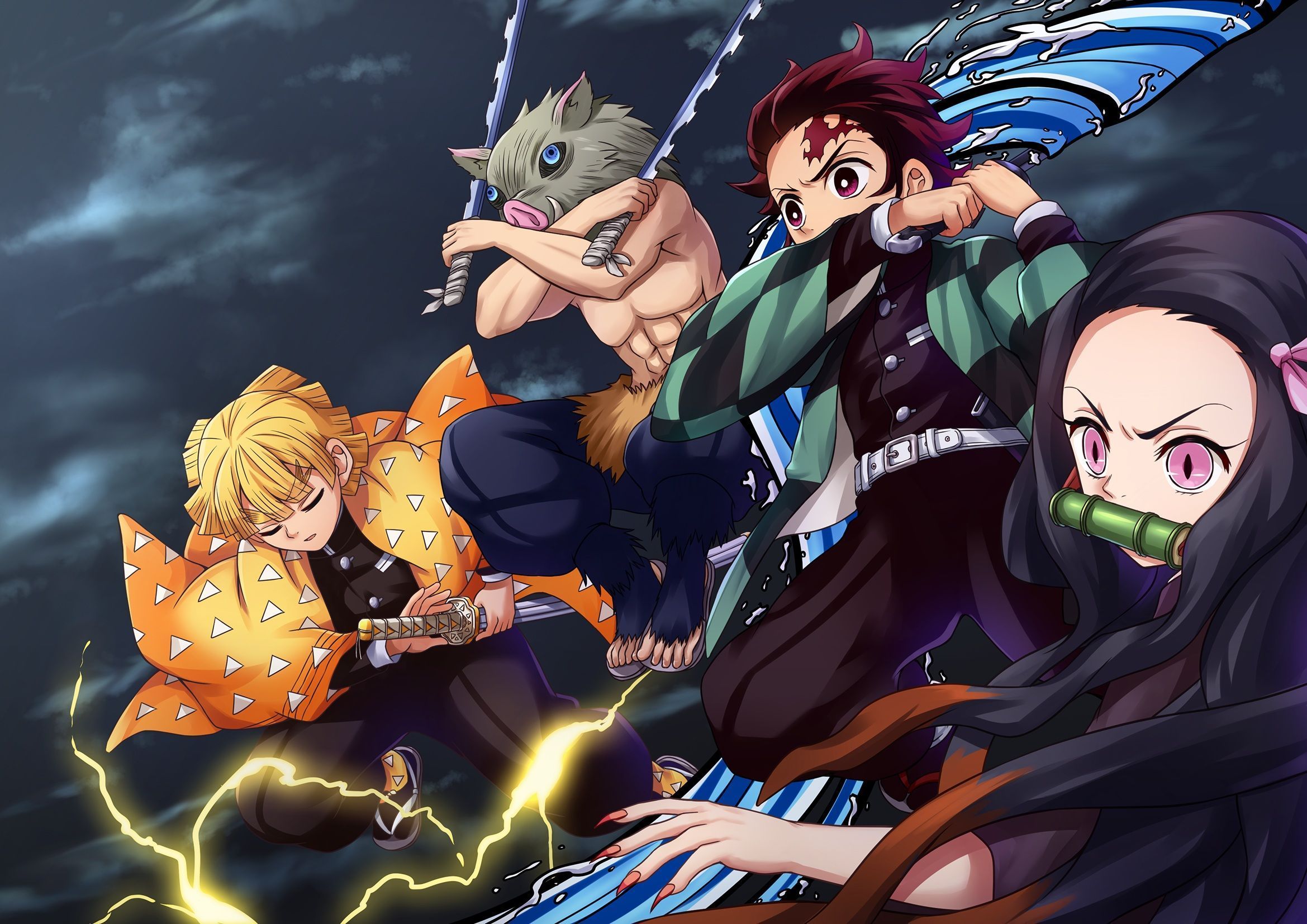 Demon Slayer personaggi principali, 2339x1654 alta risoluzione, iMac