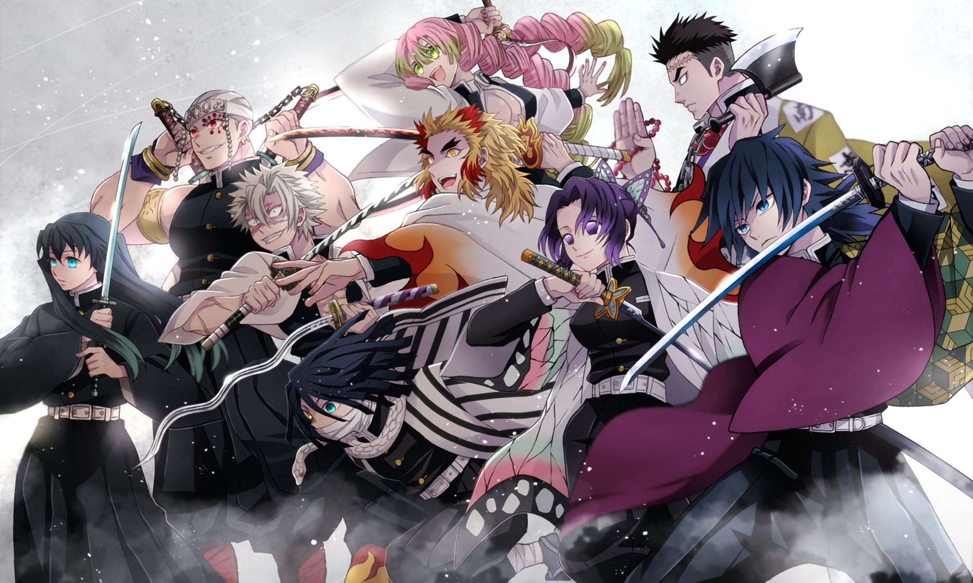 Demon Slayer personaggi hashira gruppo, 2000x1200 Hi-Res, Laptop
