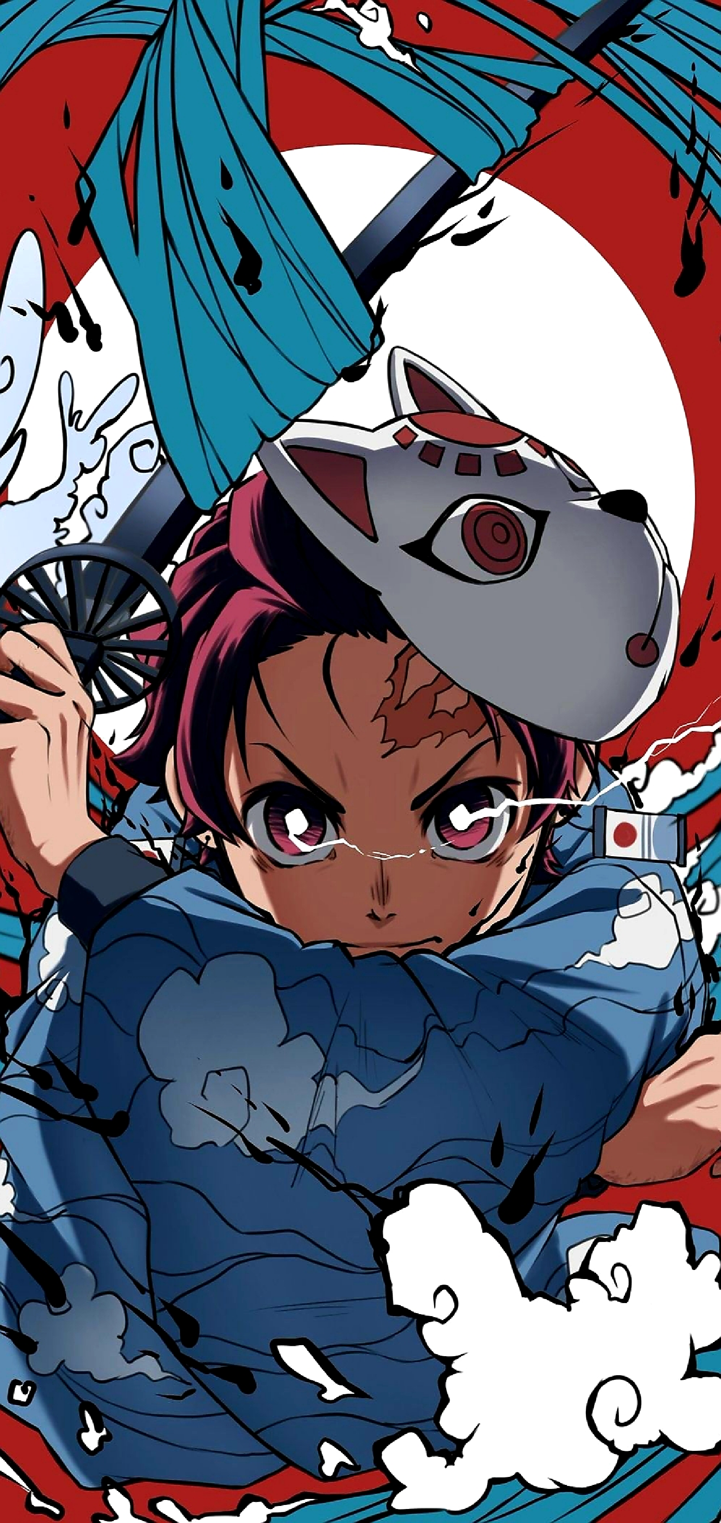Tanjiro Kamado Demon Slayer, 1440x3040 Verticale, Telefono
