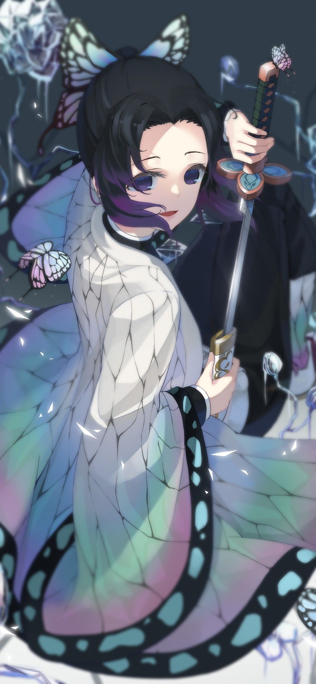 Kochou Shinobu, Demon Slayer, 1242x2688 Full HD Verticale, iPhone