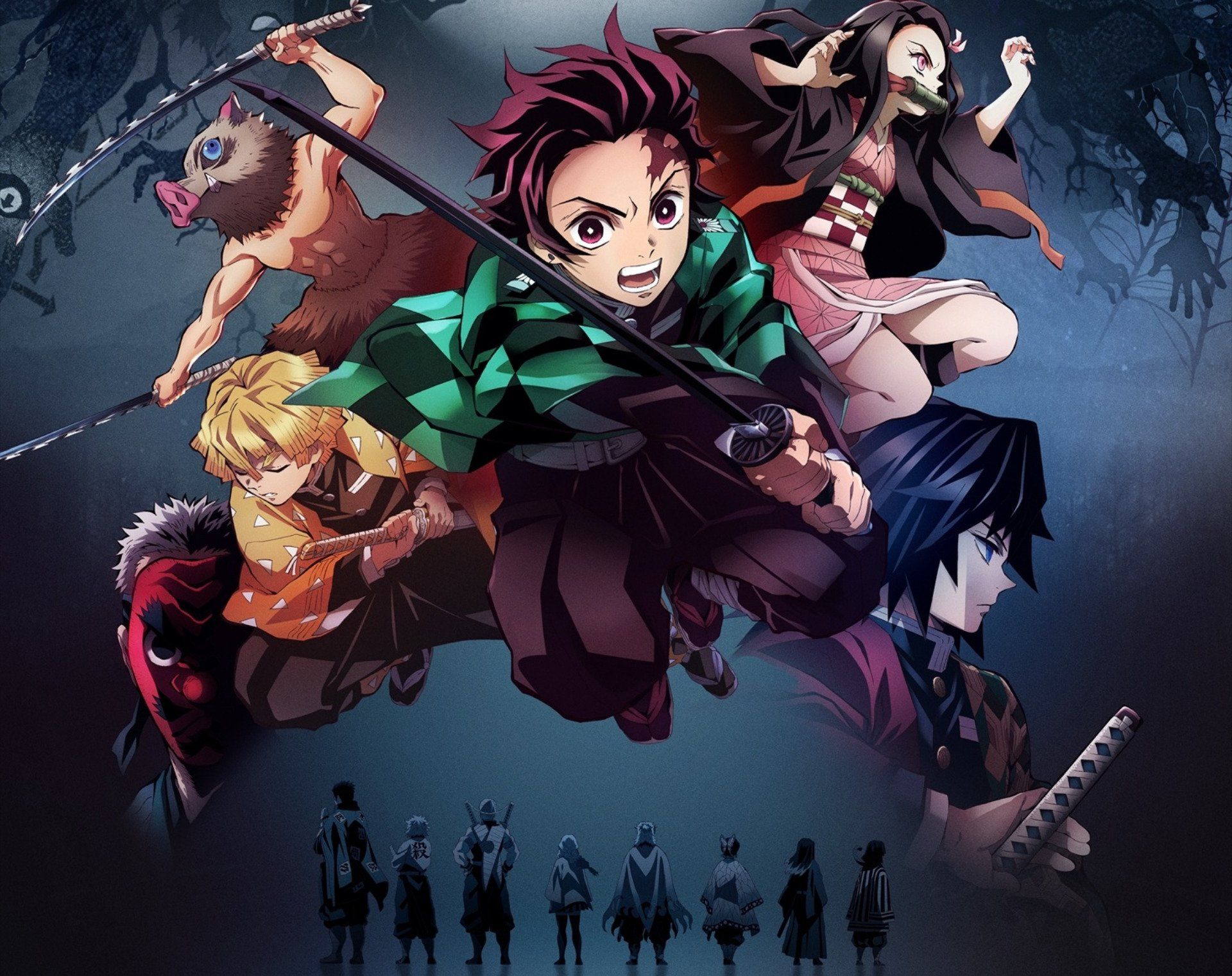 Personaggi Demon Slayer notturno, 1920x1521 WUXGA, iMac