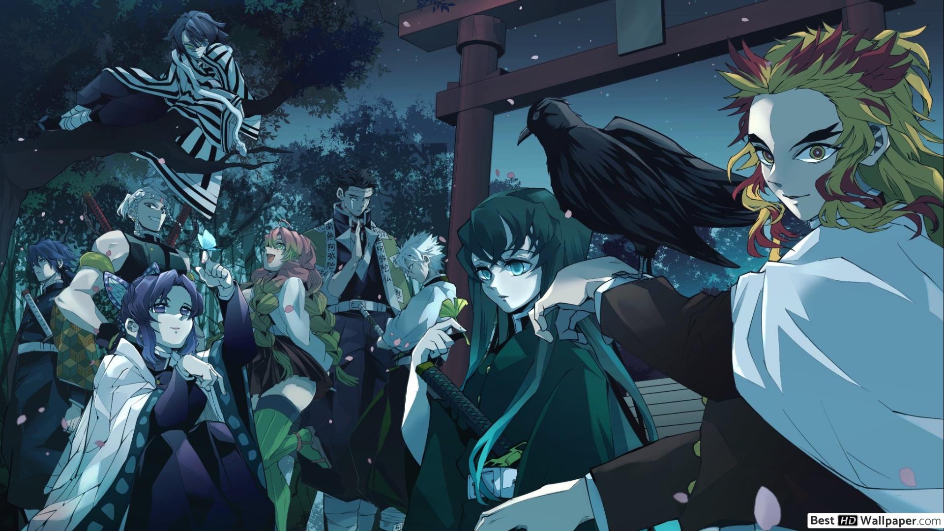 Nove Pilastri Demon Slayer, 1920x1080 Full HD 1080p, PC