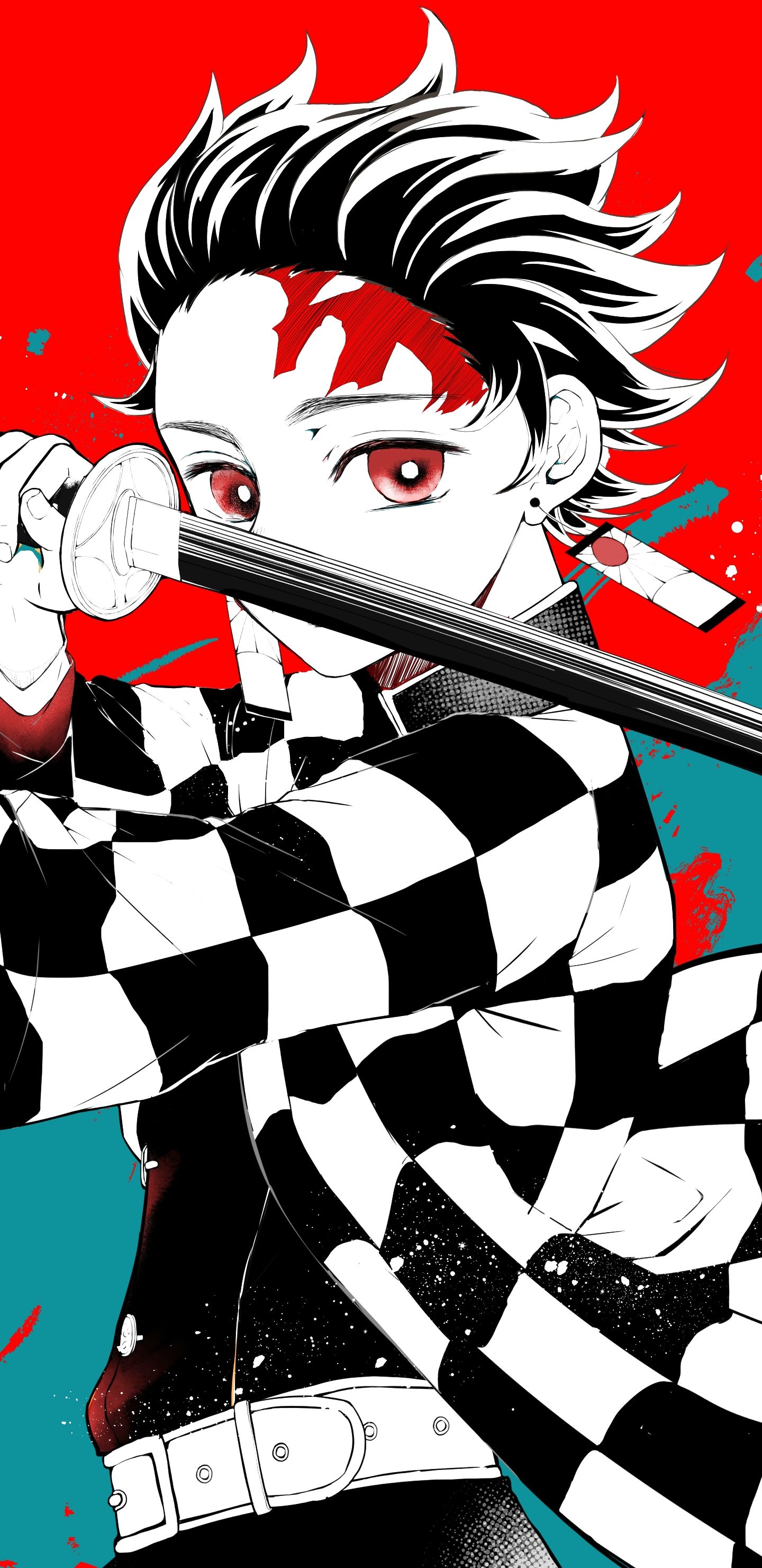 Tanjiro Demon Slayer spada, 1440x2960 Verticale, OnePlus