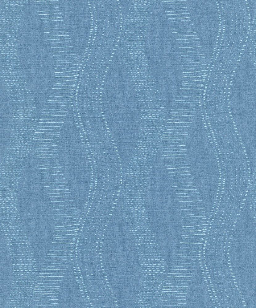 Onde retro blu denim, 830x1000 Verticale, Telefono