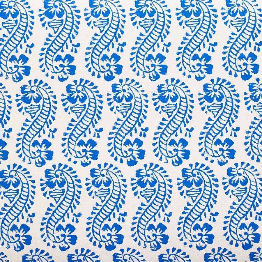 Motivo paisley blu floreale, 900x900 HD, Desktop
