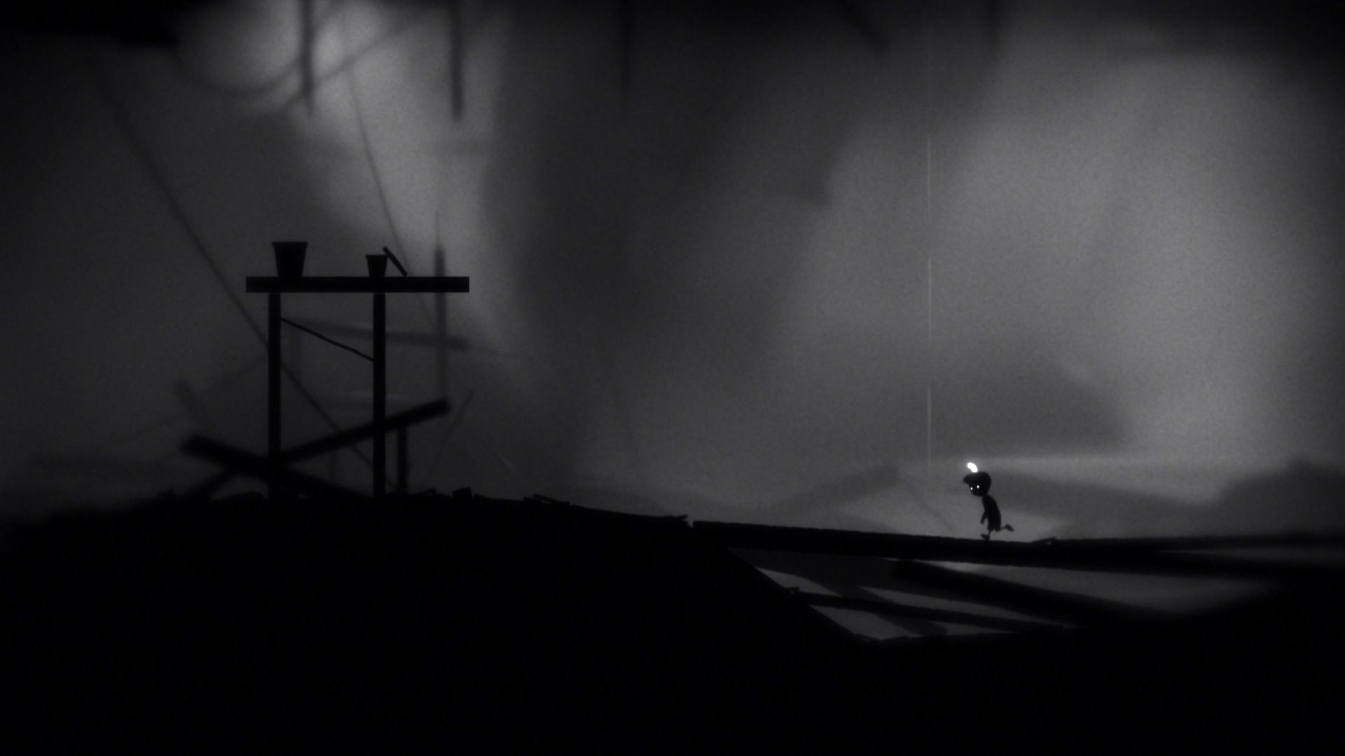 Silhouette scura, palo elettrico, 1920x1080 1080p, Laptop