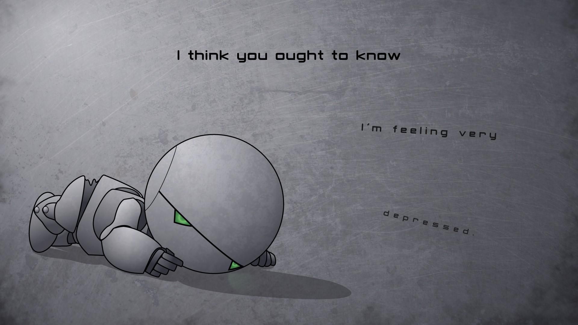 robottino sdraiato triste grigio, 1920x1080 1080p, Desktop