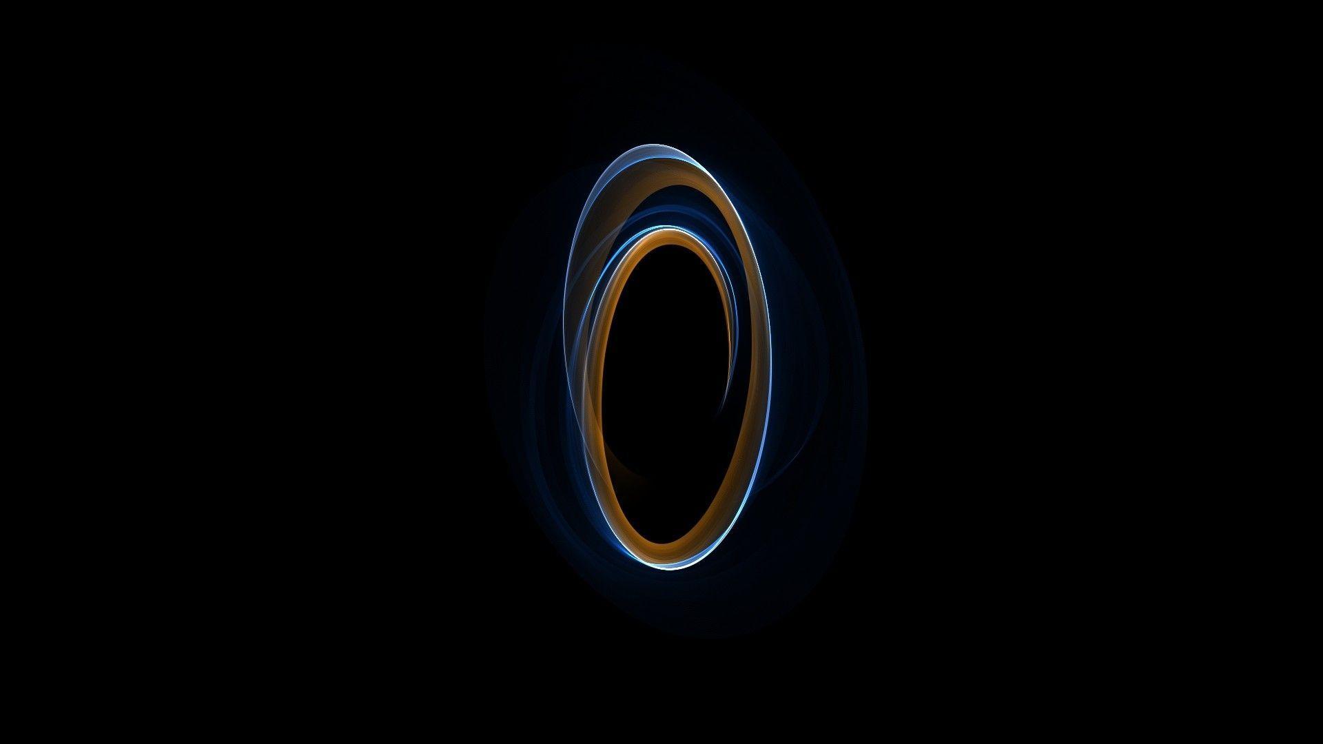 anello luminoso astratto blu, 1920x1080 Full HD 1080p, Laptop