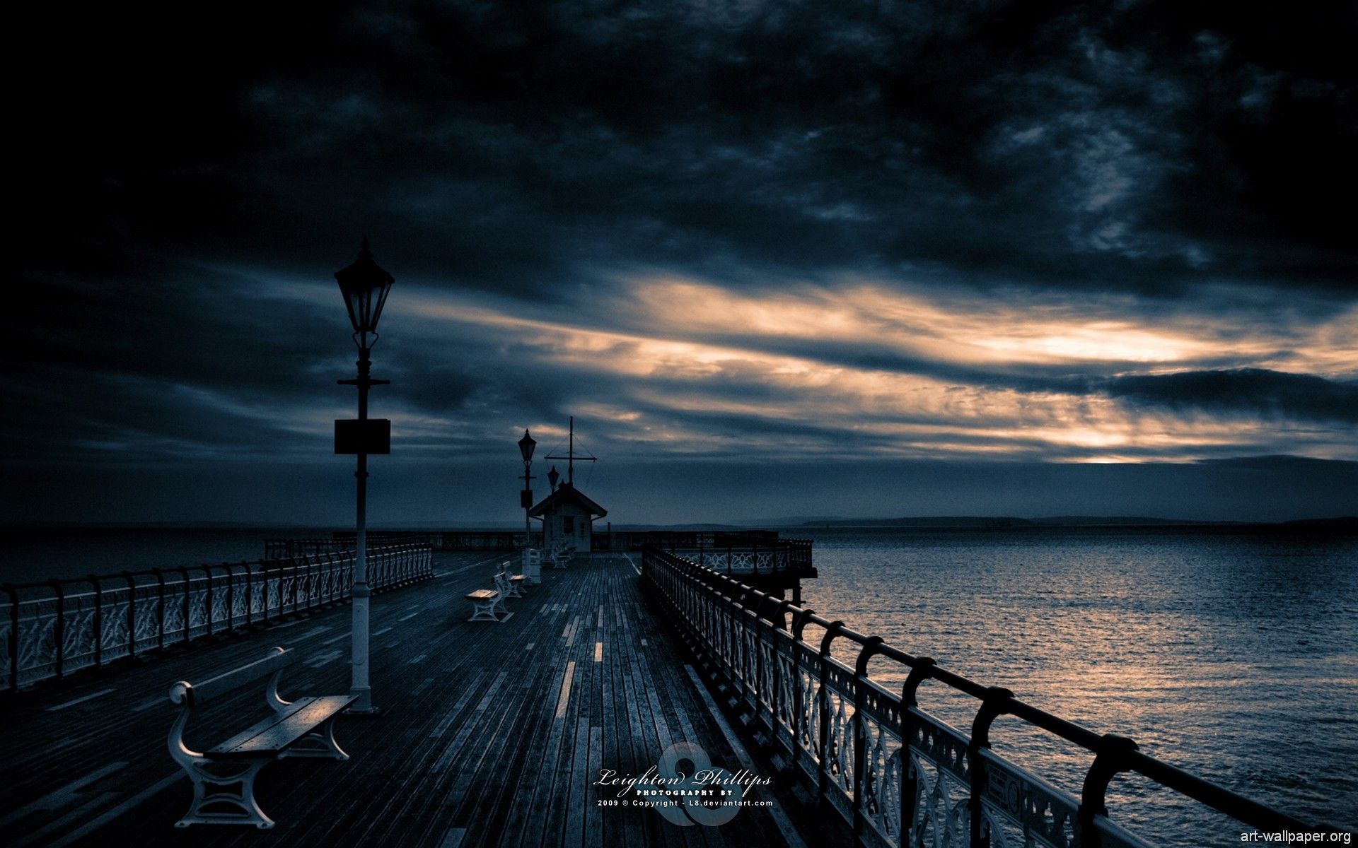 molo scuro al tramonto, 1920x1200 Full HD+ WUXGA, iMac