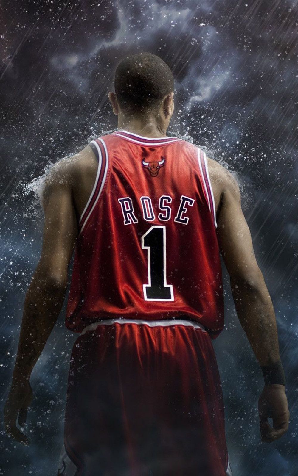 Derrick Rose maglia Bulls, 1000x1600 Full HD Verticale, iPhone
