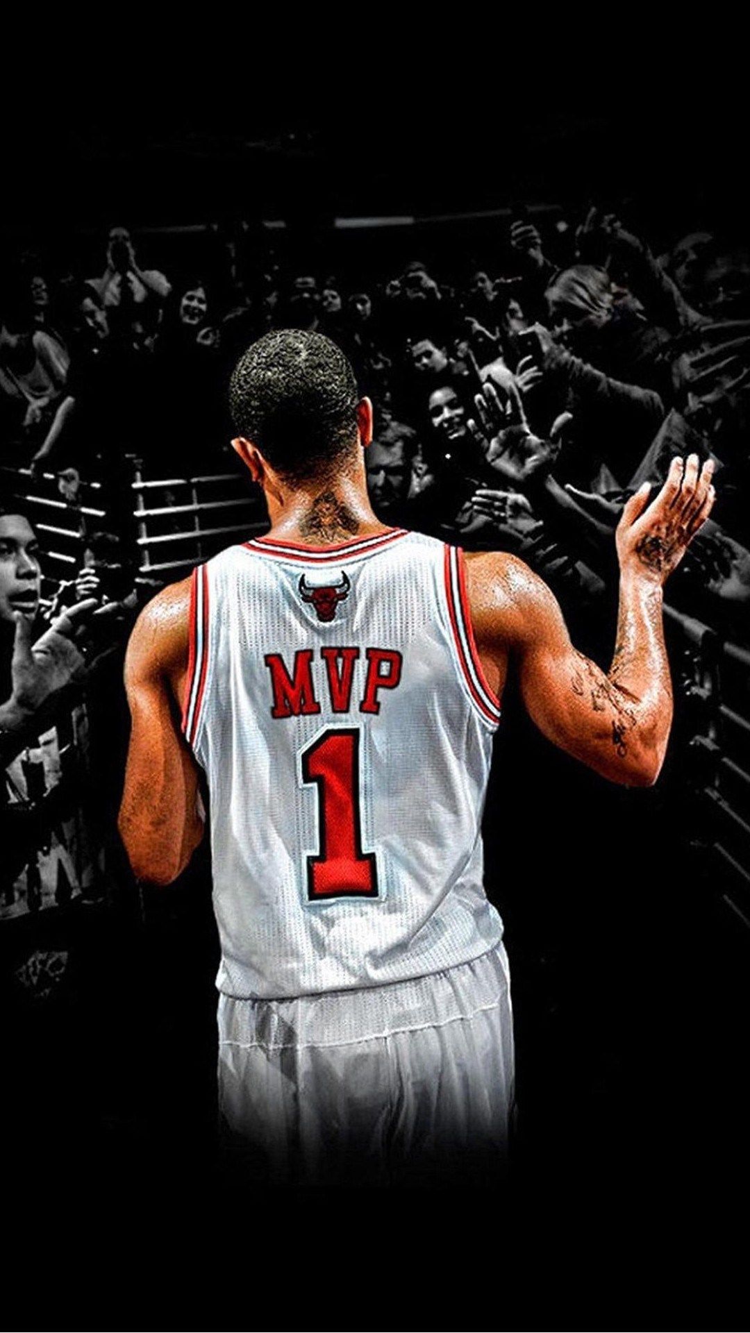 Derrick Rose maglia MVP Bulls, 1080x1920 Verticale, iPhone Pro