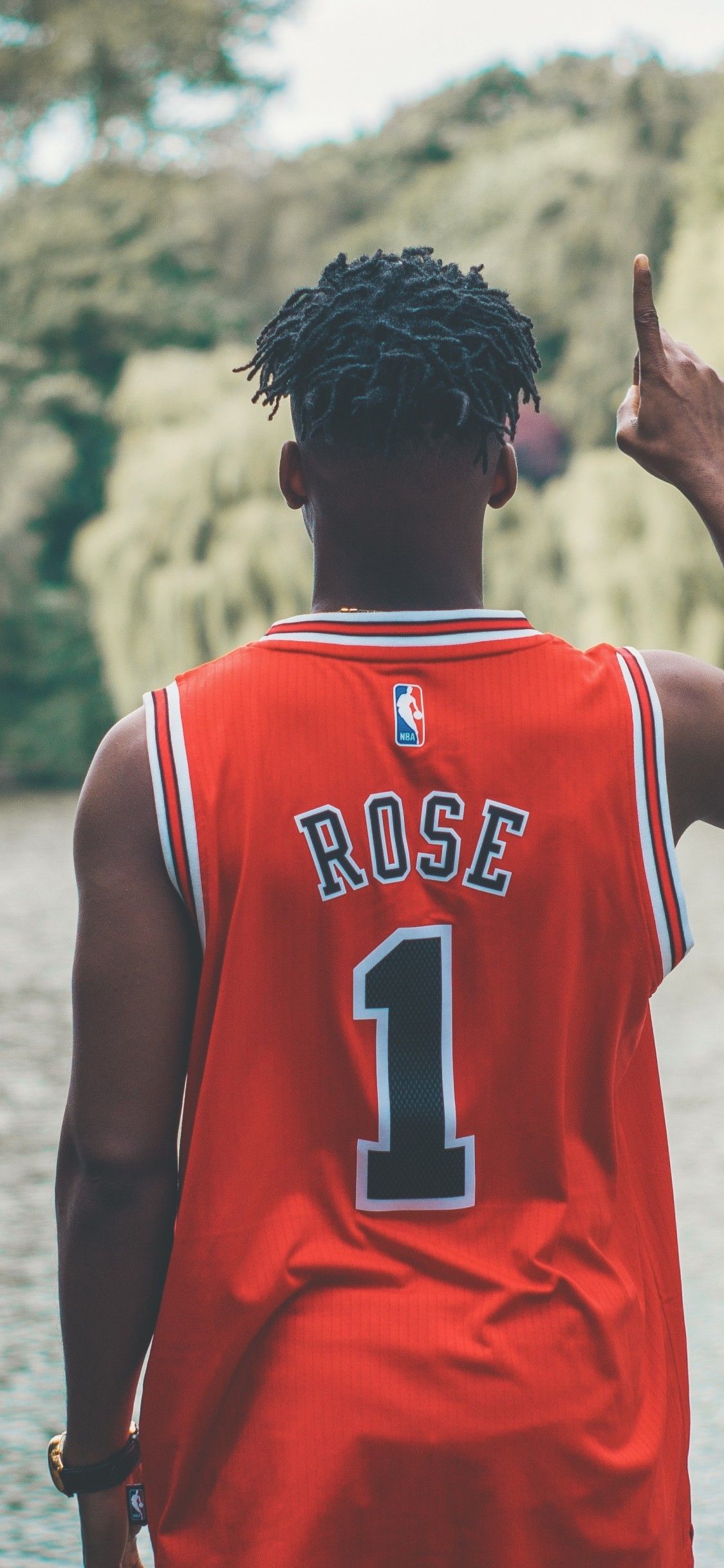 Derrick Rose maglia Bulls, 1125x2436 Verticale, iPhone Plus