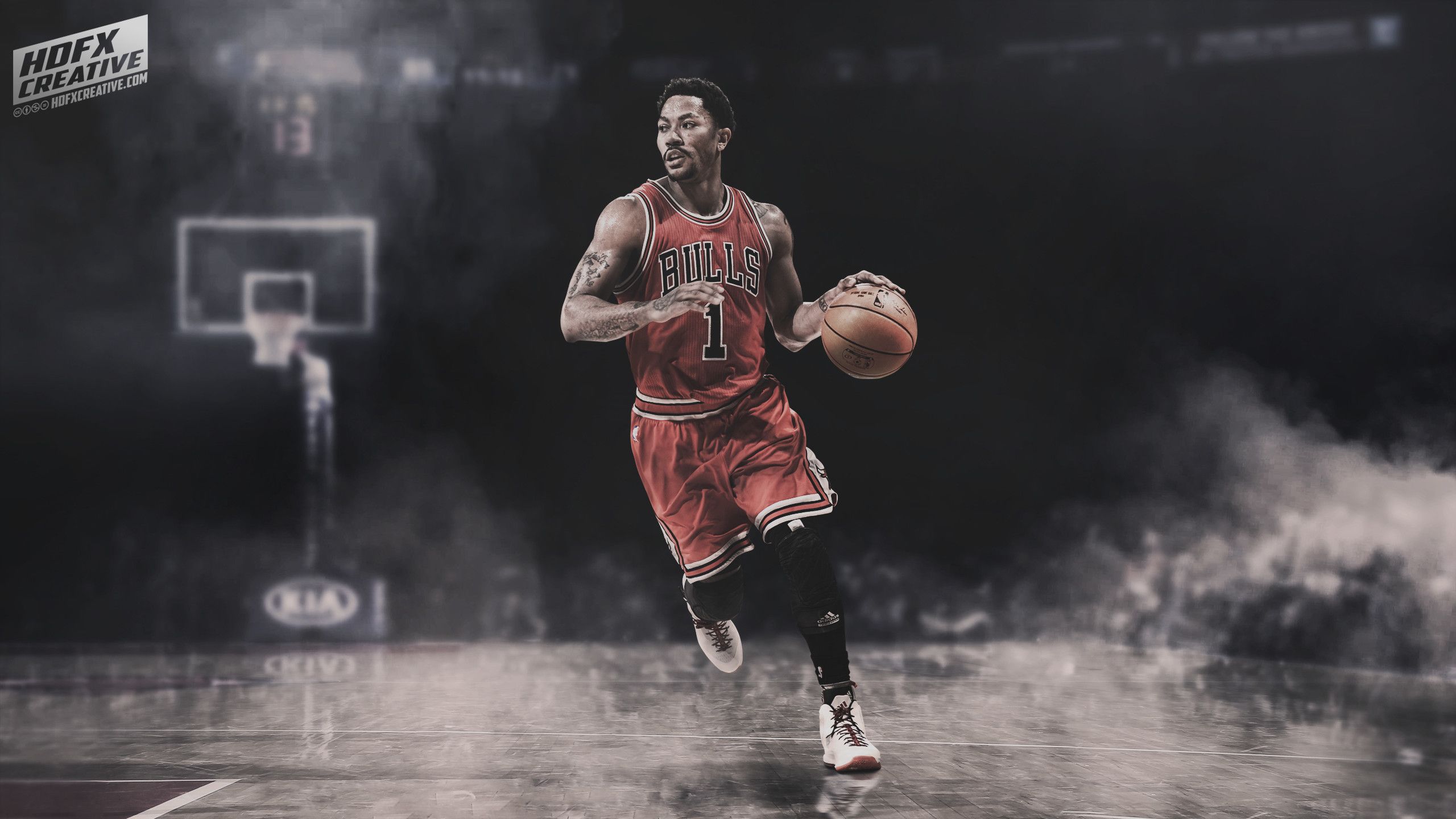 Derrick Rose Bulls basket, 2560x1440 1440p, Desktop