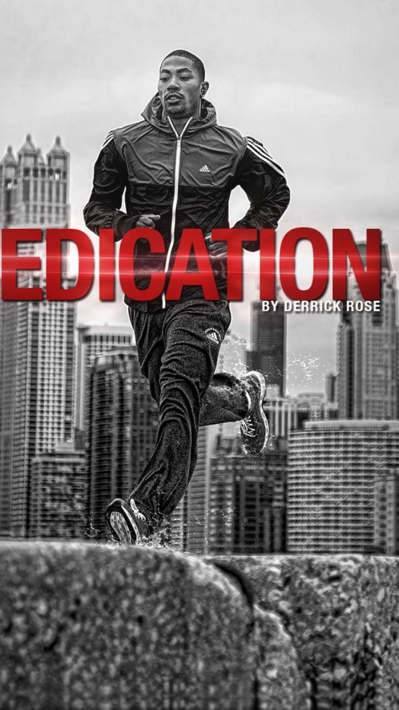 Derrick Rose corre città, 806x1433 Full HD Verticale, iPhone