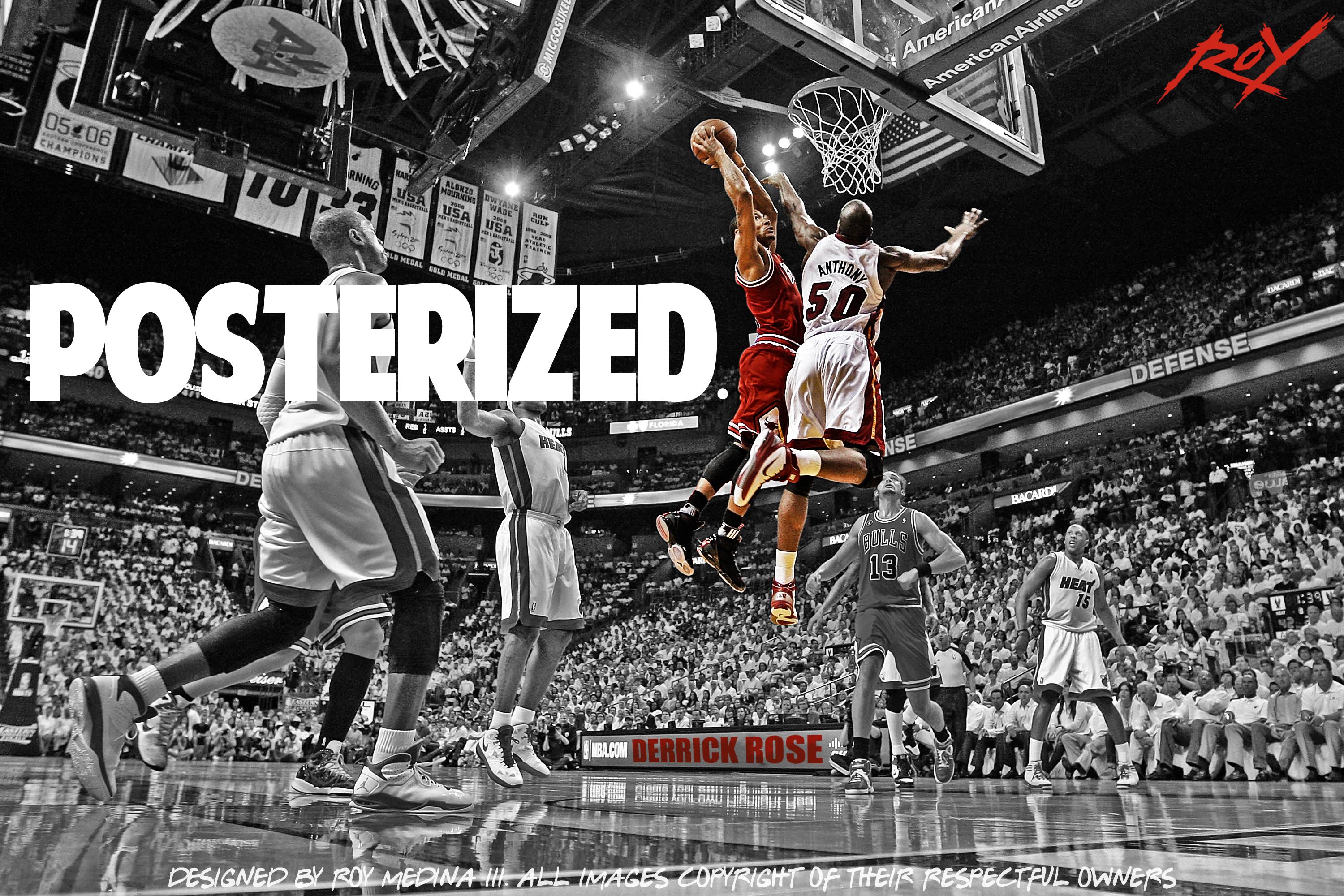 Derrick Rose Chicago Bulls basket, 2560x1440 2K, Monitor Gaming