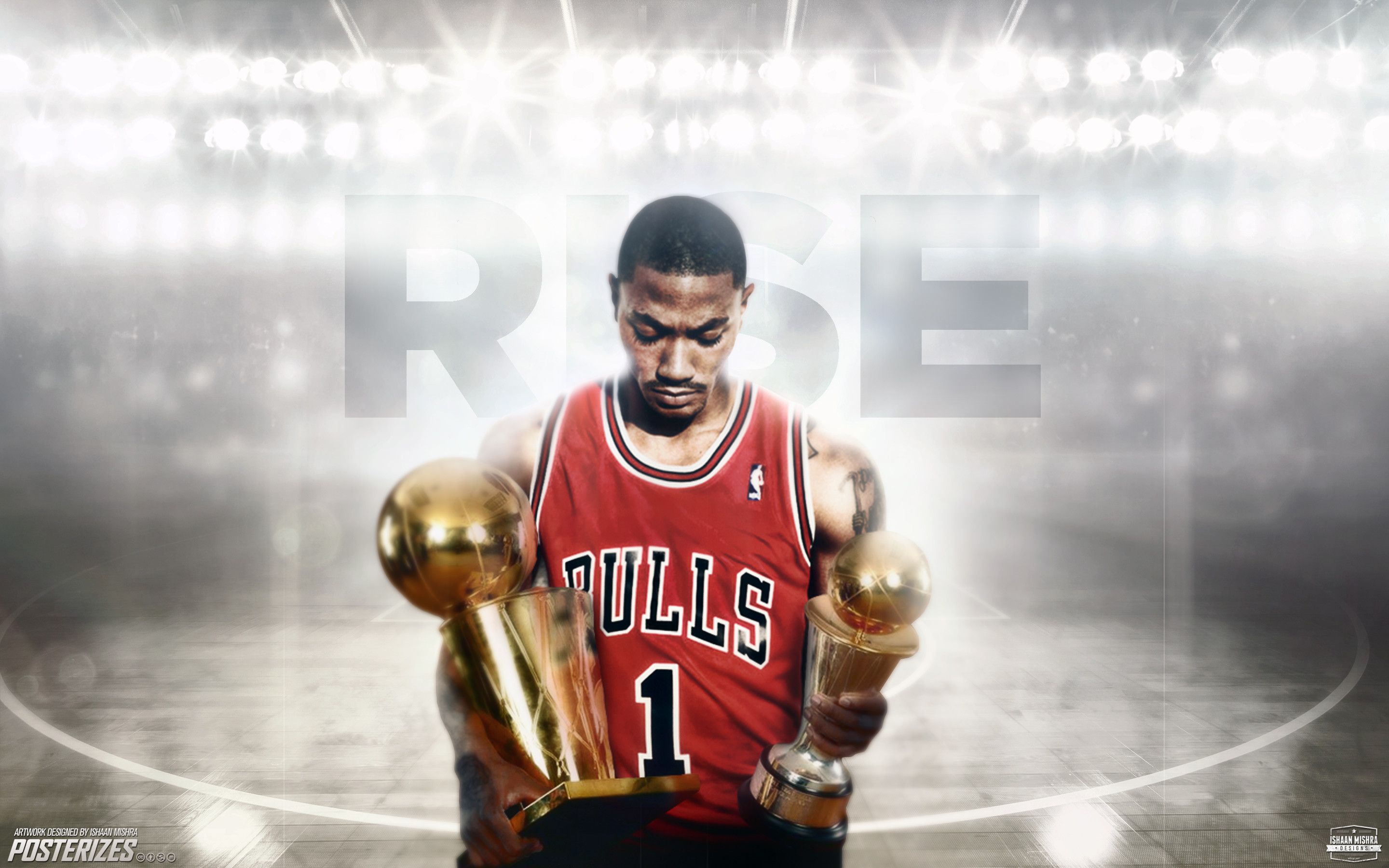 Derrick Rose Chicago Bulls trofeo, 2880x1800 2K, PC