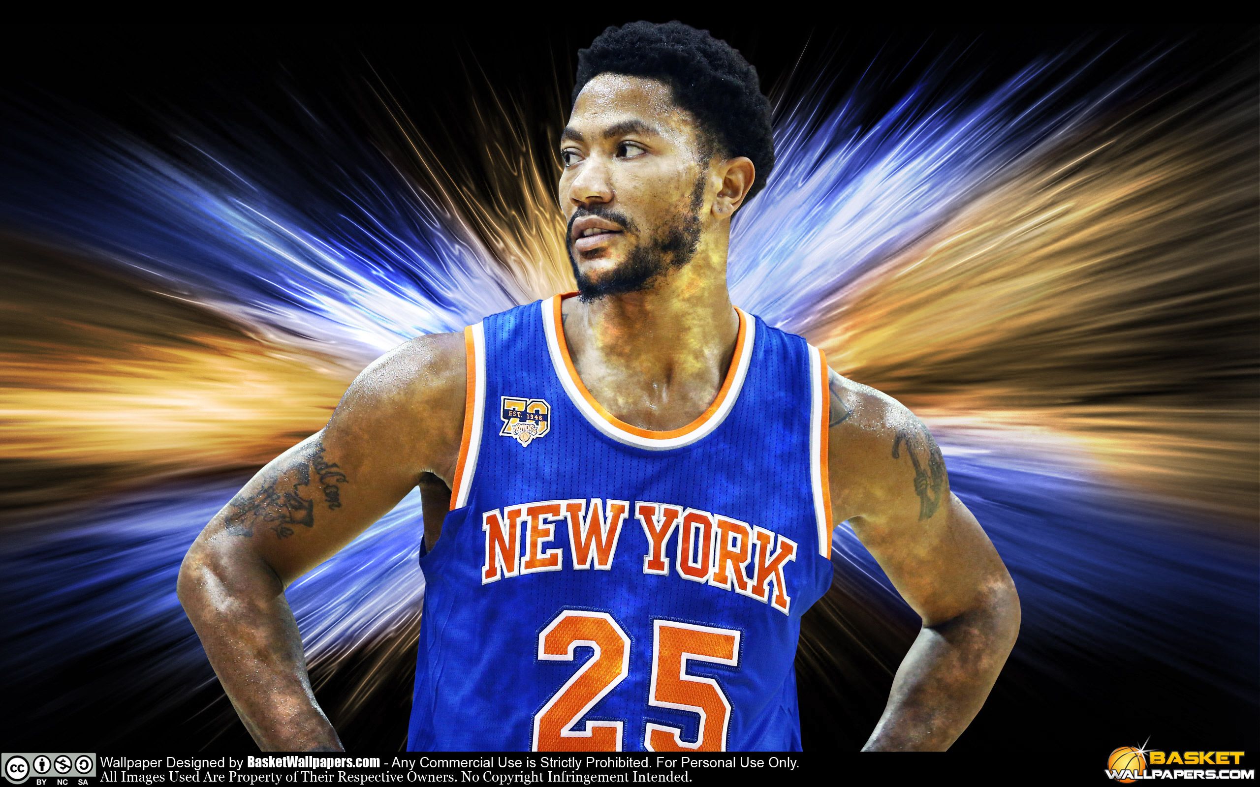 Derrick Rose Knicks maglia 25, 2560x1600 WQXGA, PC