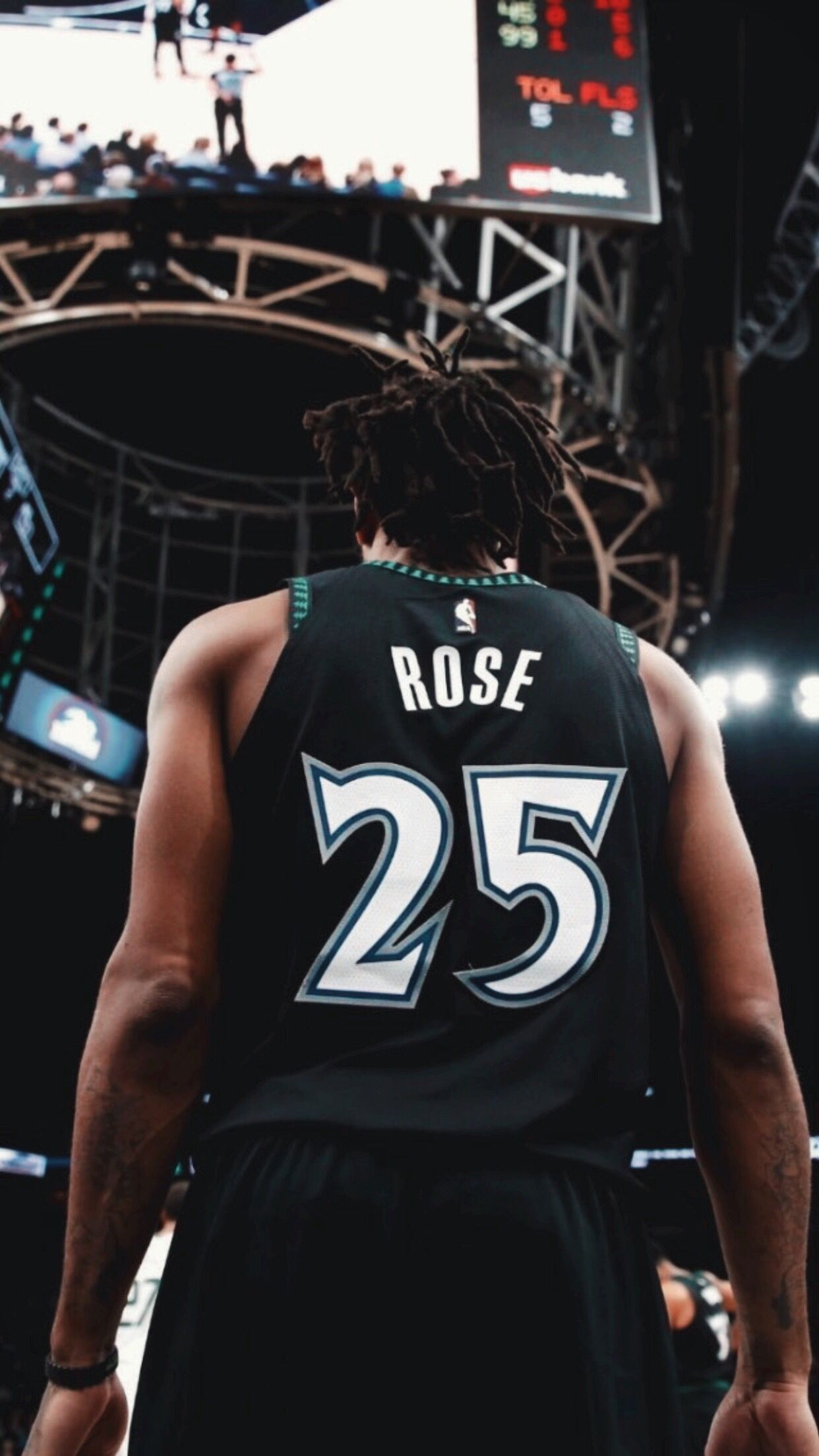 Derrick Rose maglia 25, 1242x2208 Verticale, iPhone Plus