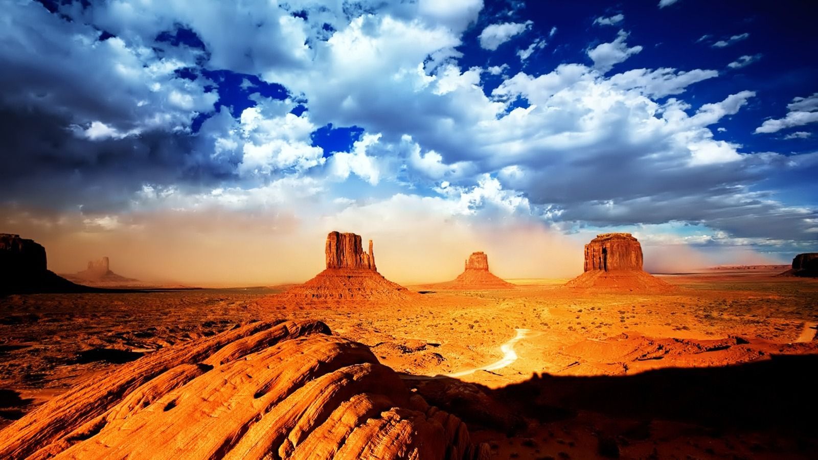 Monument Valley formazioni rocciose deserto, 1600x900 HD, Desktop
