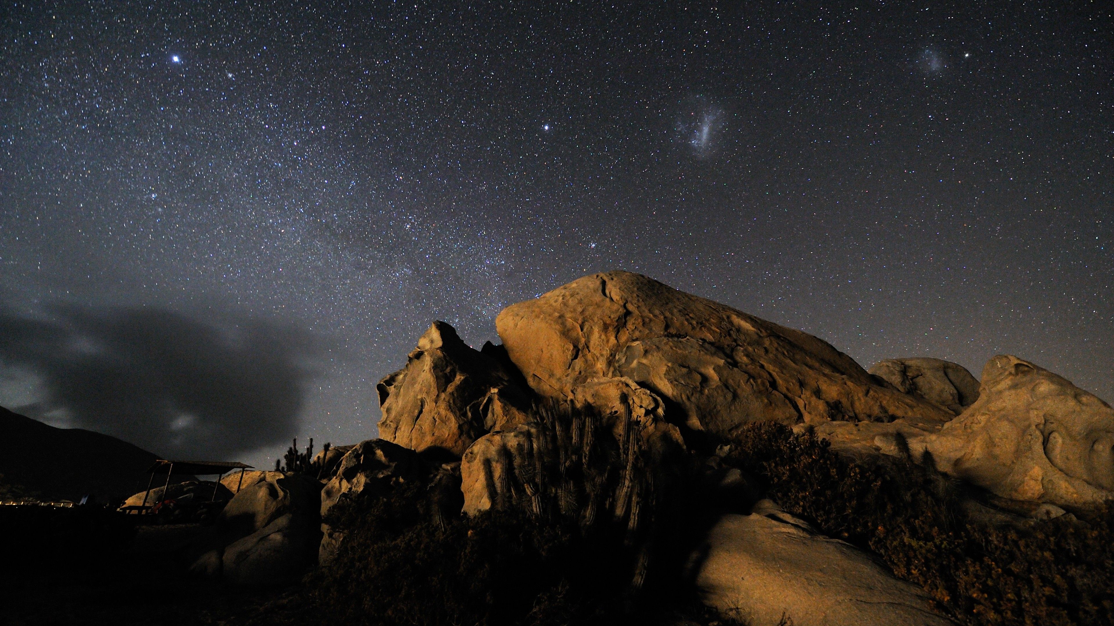 Deserto di Atacama notturno, 3840x2160 Ultra HD, Monitor 4K