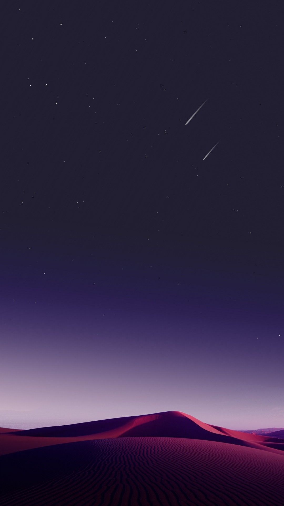 Dune del deserto notturno viola, 1080x1920 Full HD Verticale, Smartphone