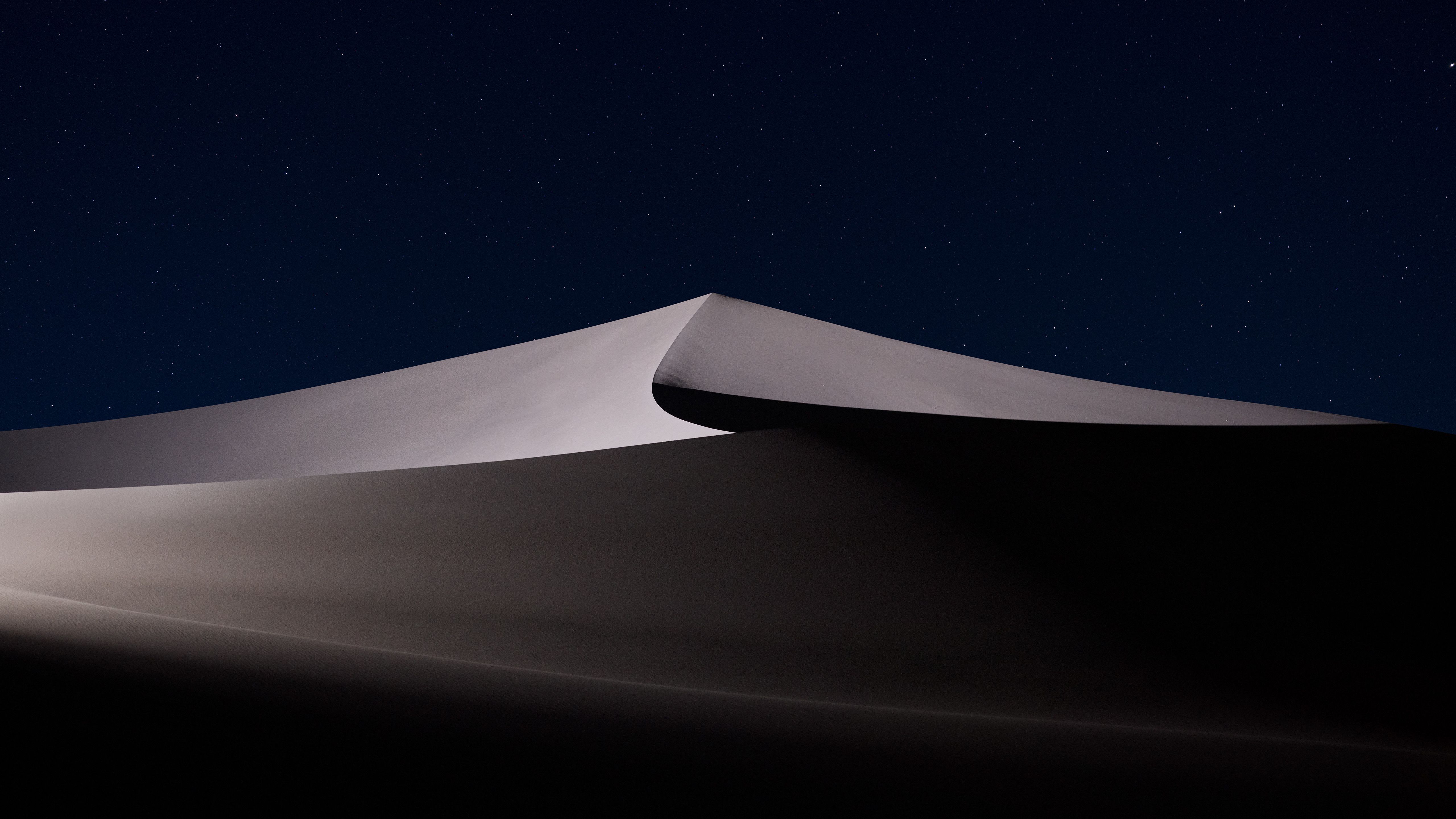 Duna di sabbia notturna deserto, 5120x2880 4K, Smart TV 4K