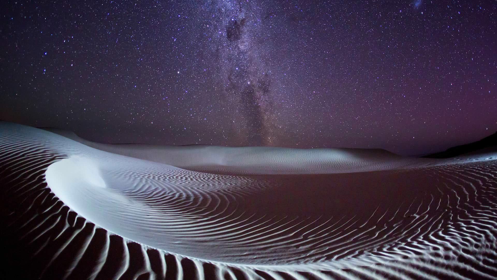 Deserto notturno con Via Lattea, 1920x1080 1080p, Laptop