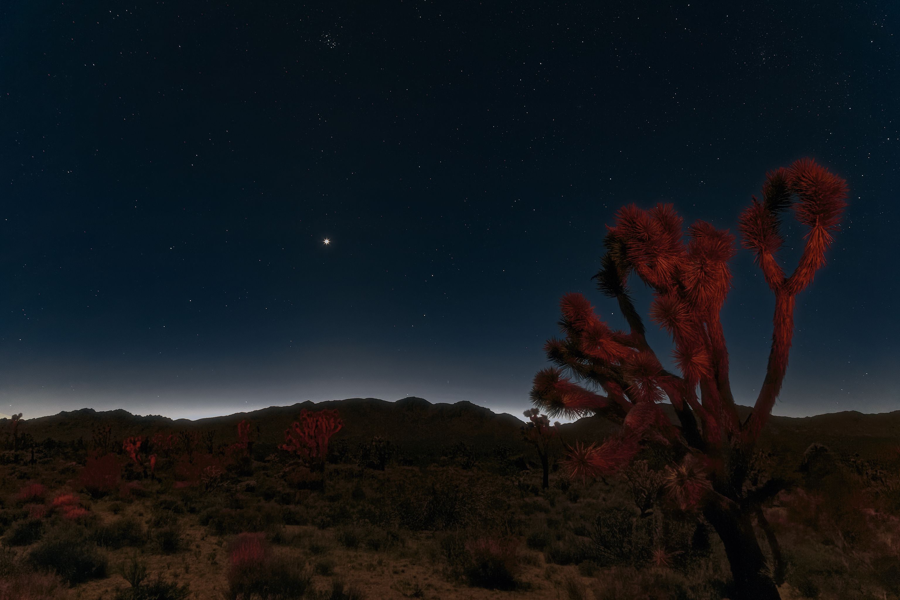 Deserto Mojave notte stellata, 3072x2048 WQXGA, Desktop