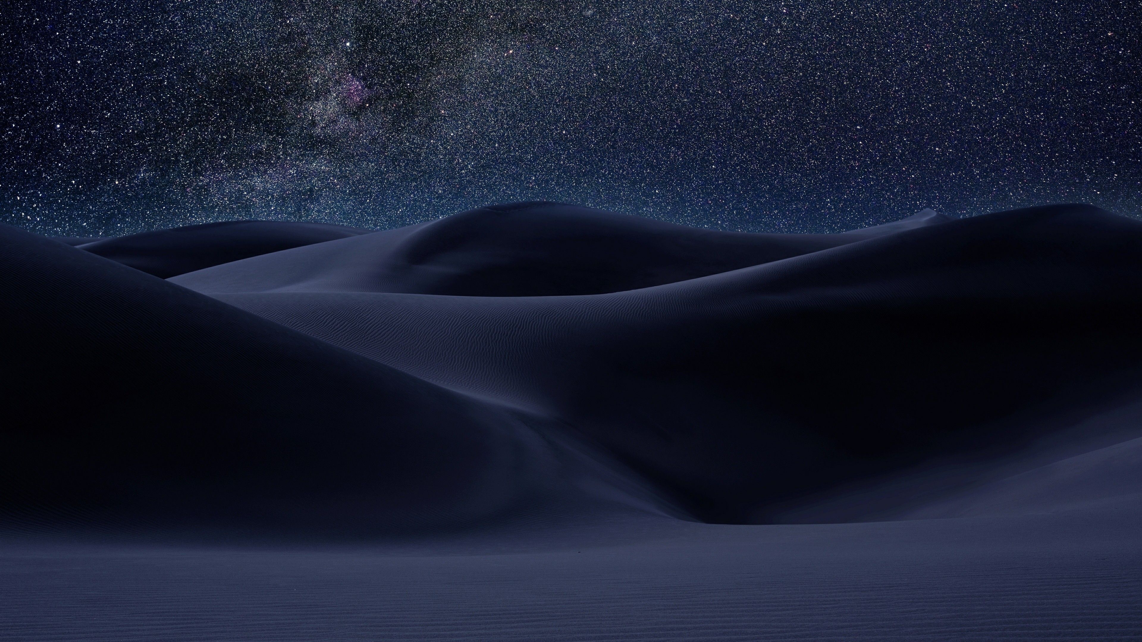Dune deserto notte stellata, 3840x2160 4K Ultra HD, Monitor 4K