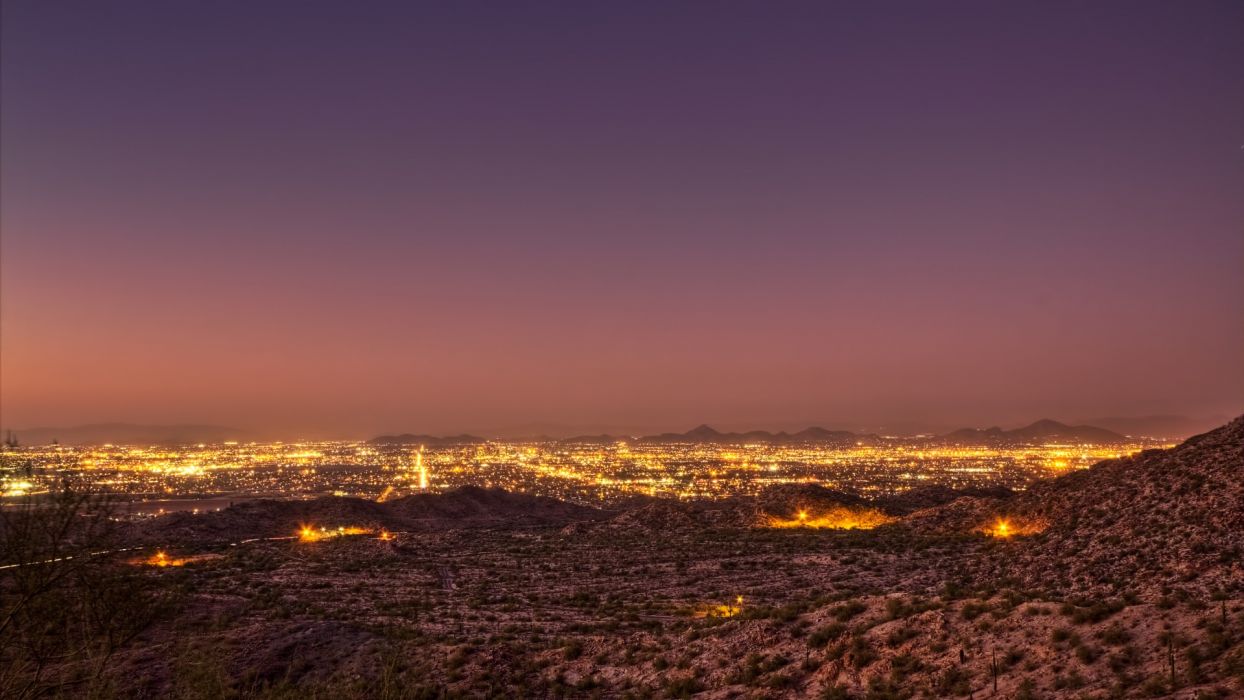 città deserto notte luci, 1244x700 HD, Laptop
