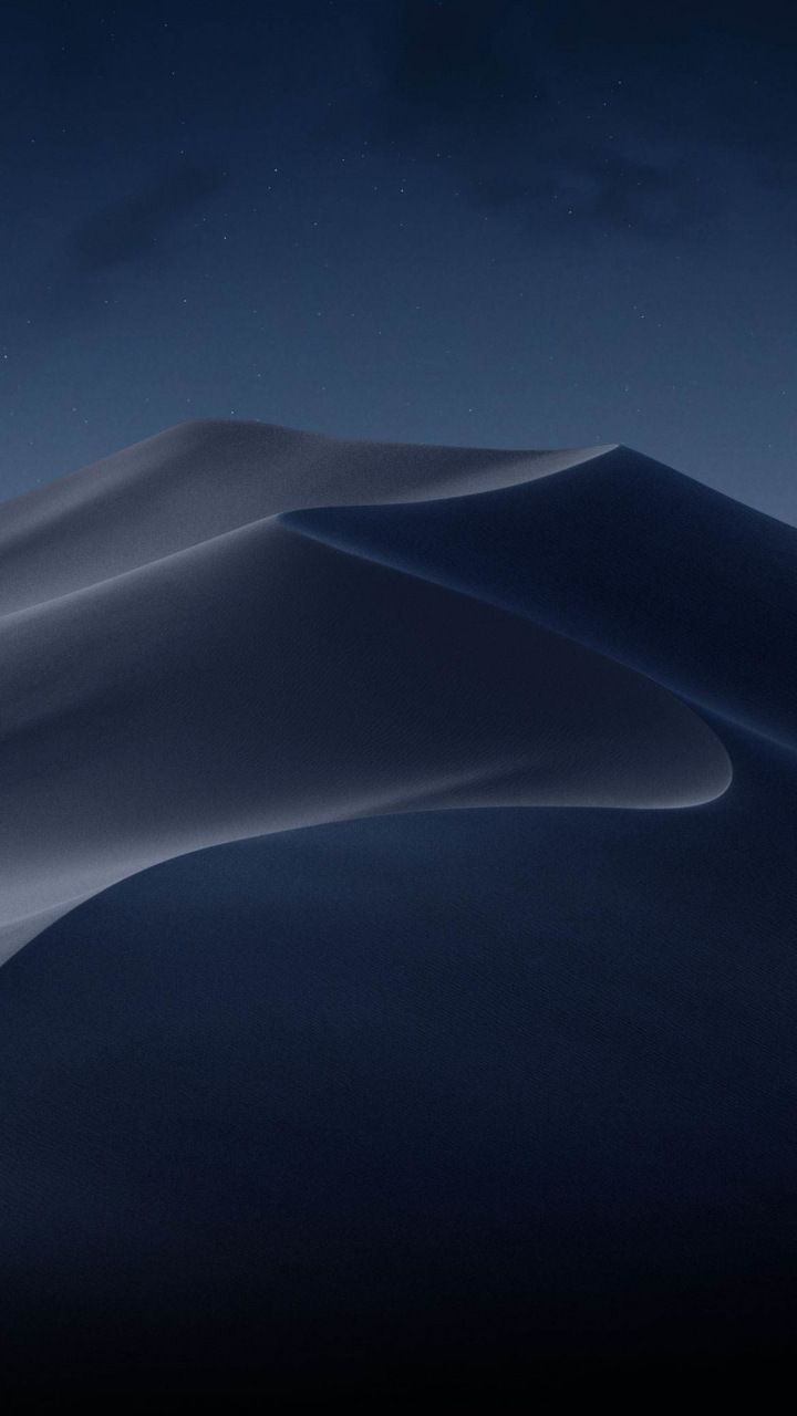 Dune deserto notturno blu, 720x1280 Verticale, Mobile