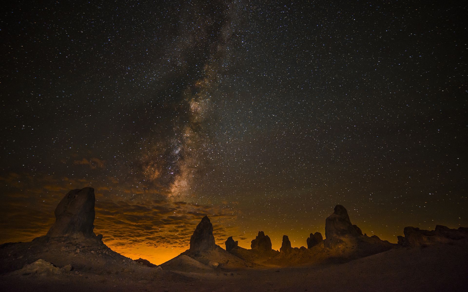 Cielo stellato deserto notturno, 1920x1200 WUXGA, PC